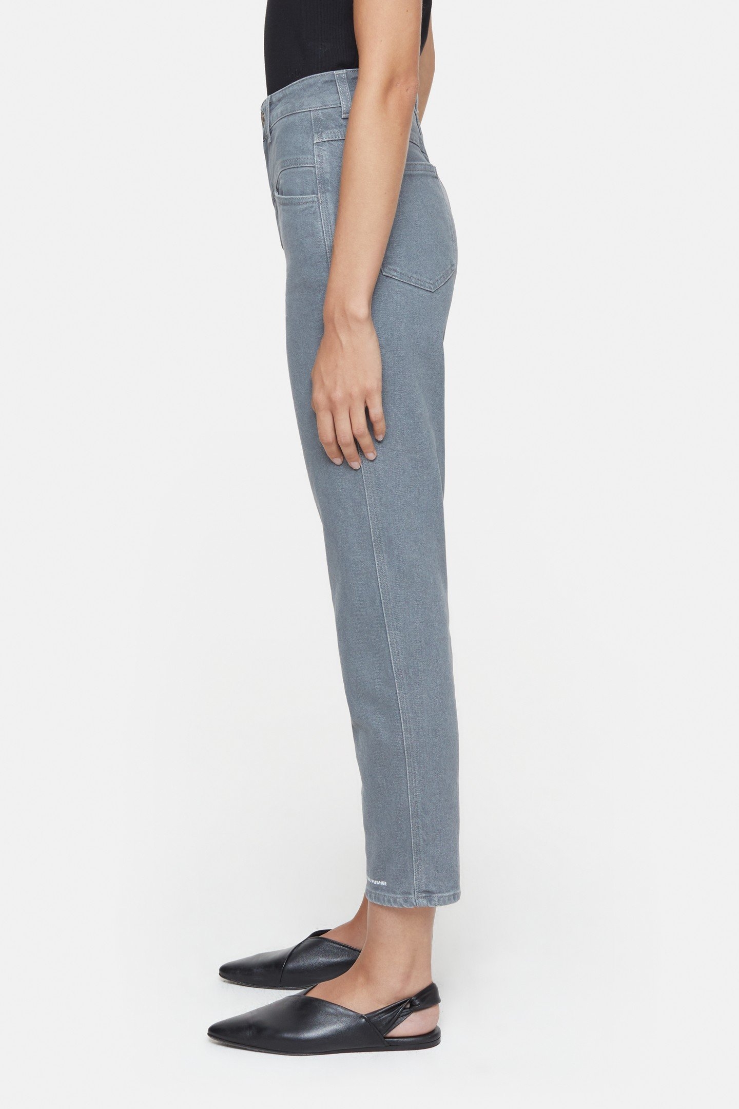 PEDAL PUSHER JEANS MID GREY 5