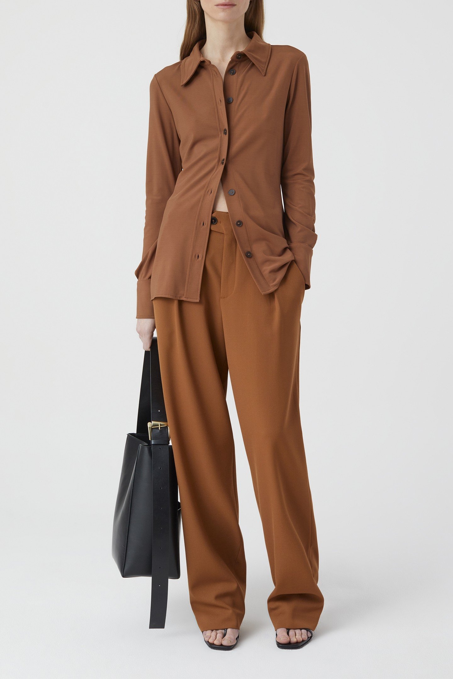 WAISTED BLOUSE SHIRT AUBURN 5