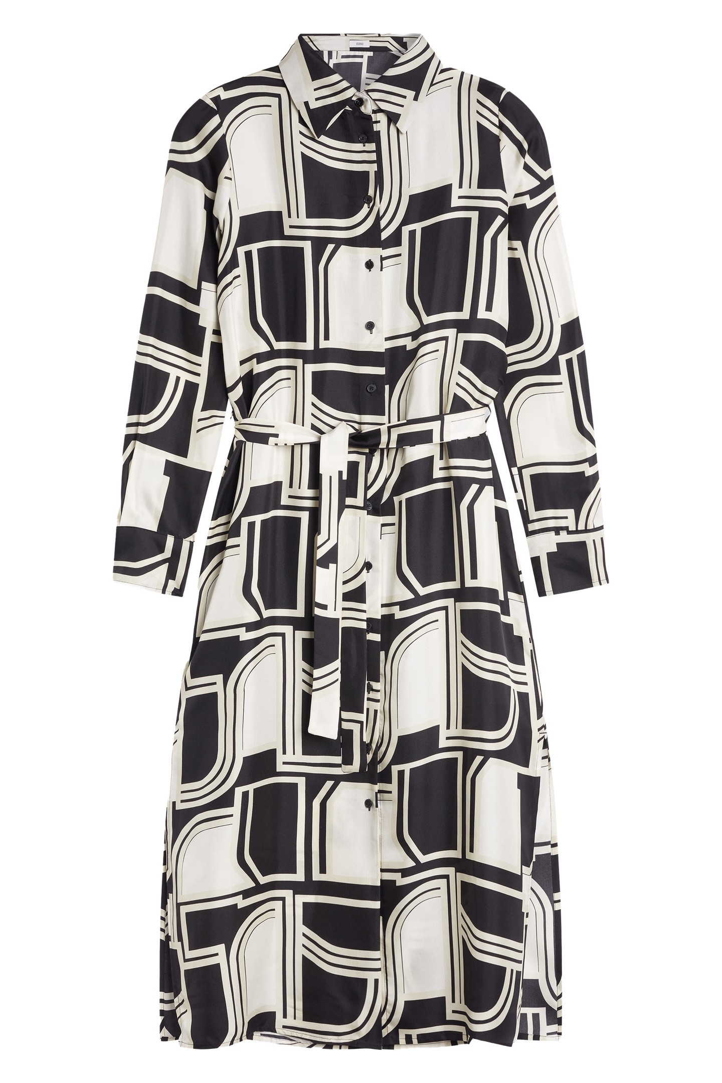 LONG SHIRT DRESS BLACK 4