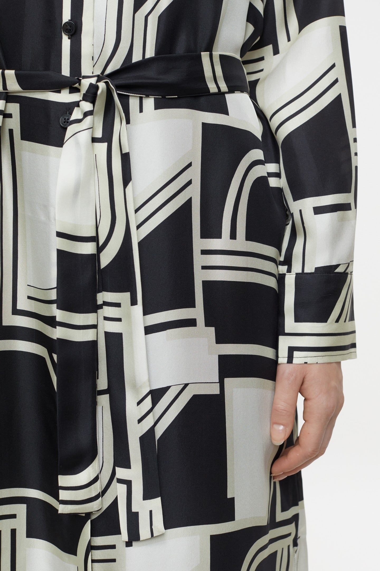 LONG SHIRT DRESS BLACK 7