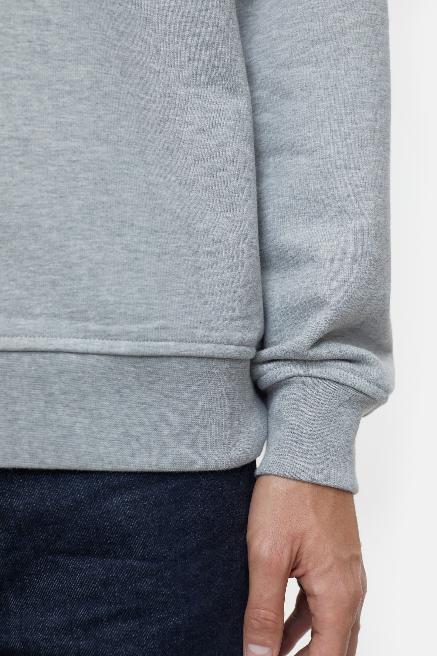 LOGO CREWNECK SWEAT T-SHIRTS LIGHT GREY MELANGE 7