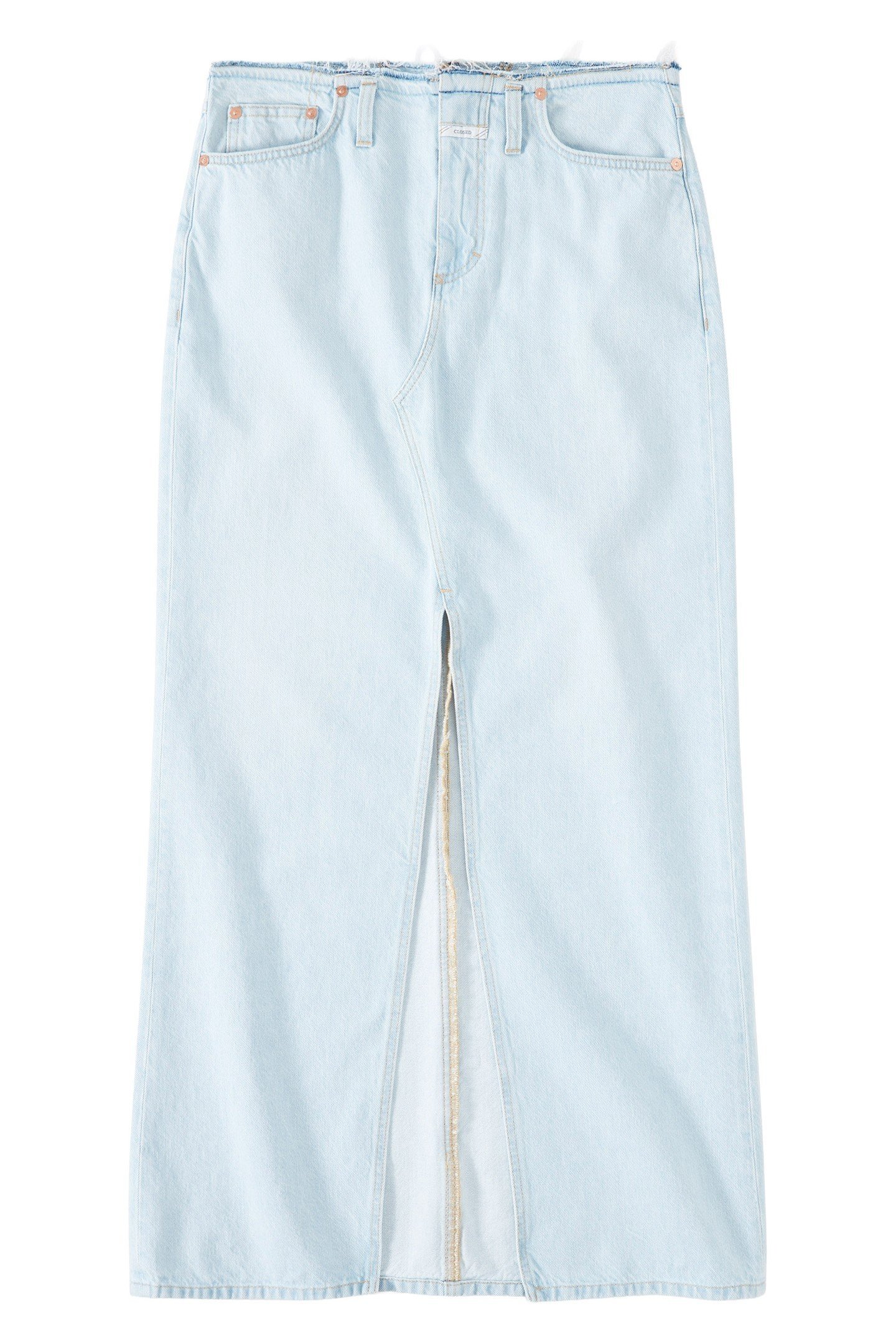 LONG 5-POCKET SKIRT LIGHT BLUE 1