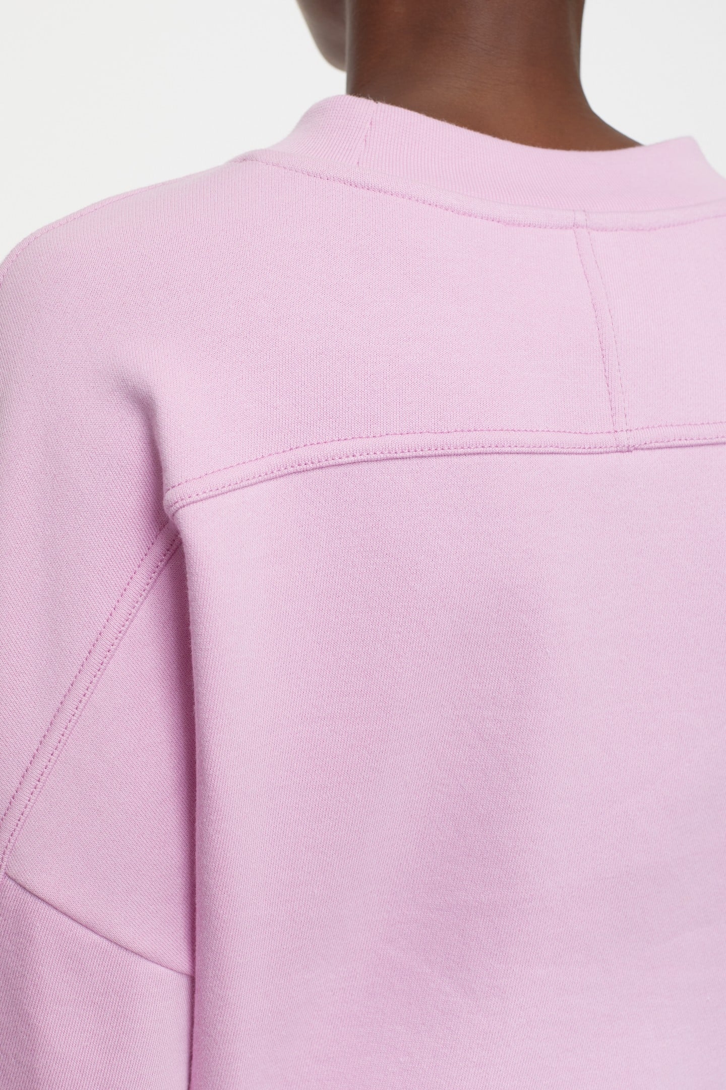 CROPPED CREW NECK T-SHIRTS PINK POENY 5