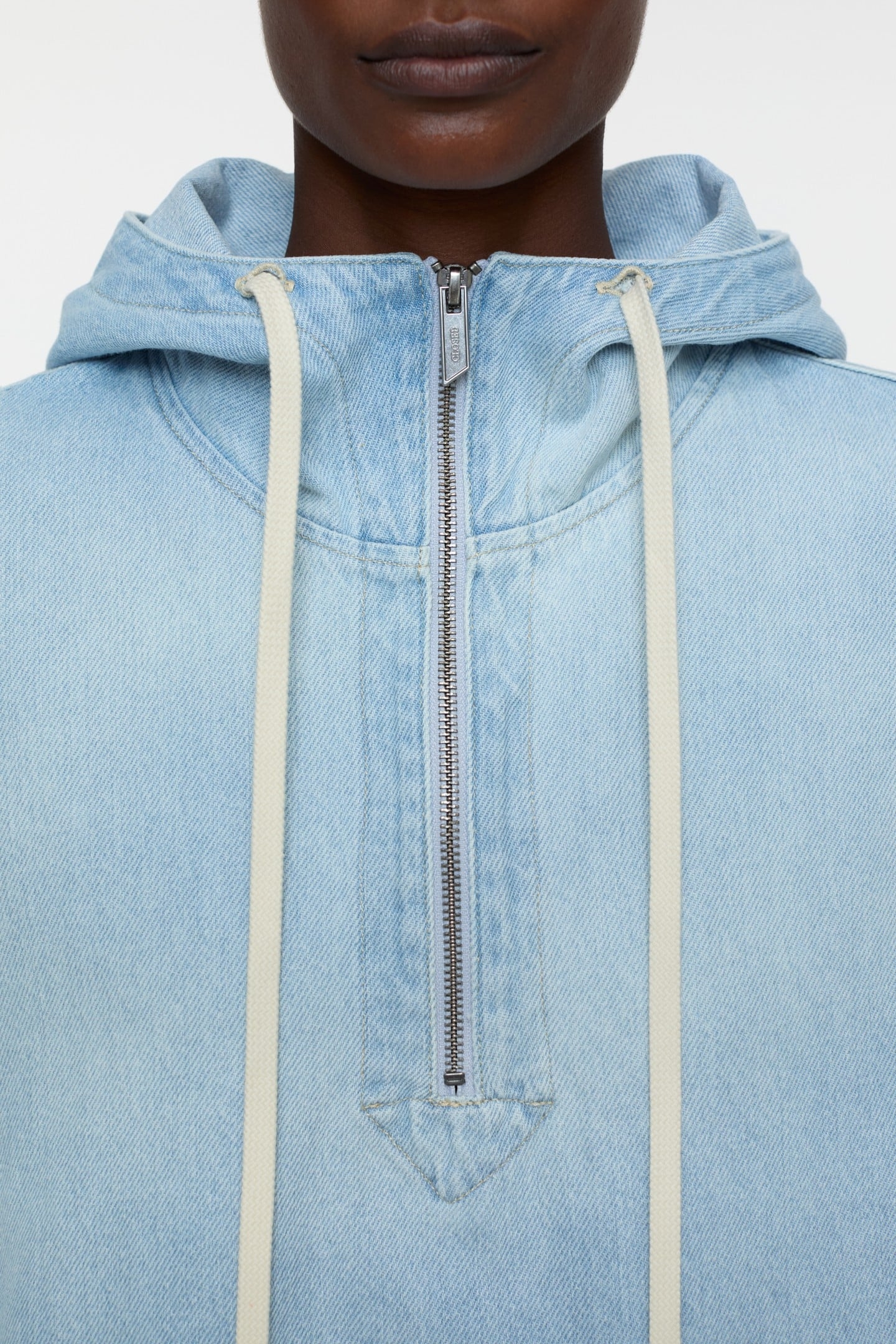 DENIM HOODIE LIGHT BLUE 5