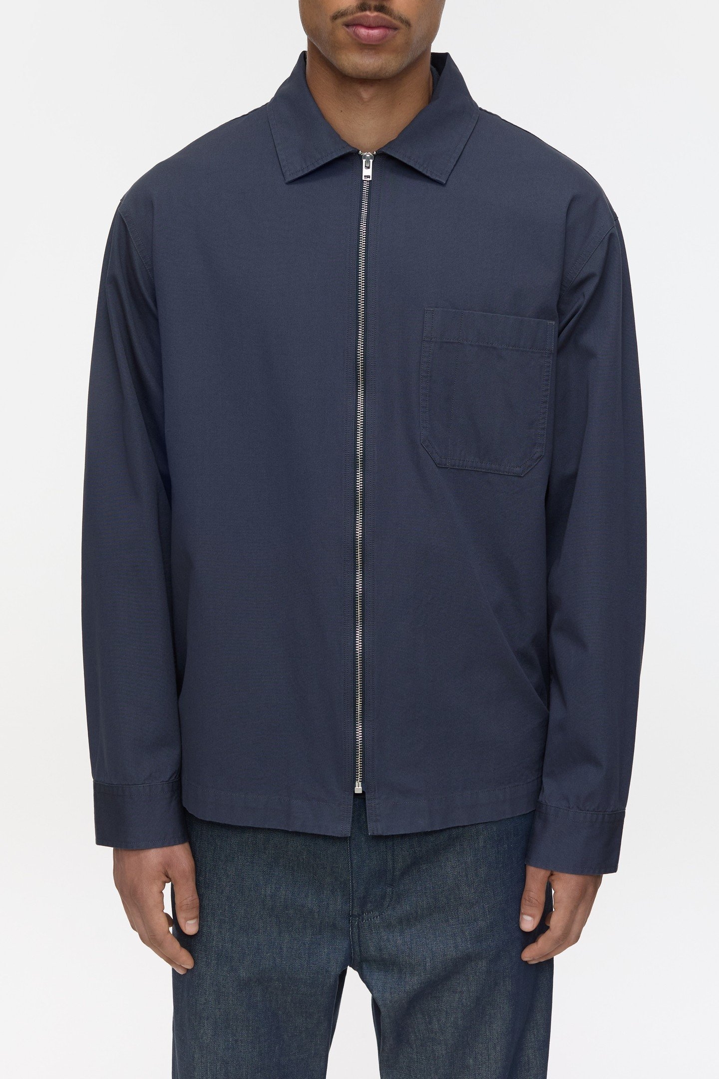 ZIPPED SHIRT & BLOUSES SMOKEY BLUE 5