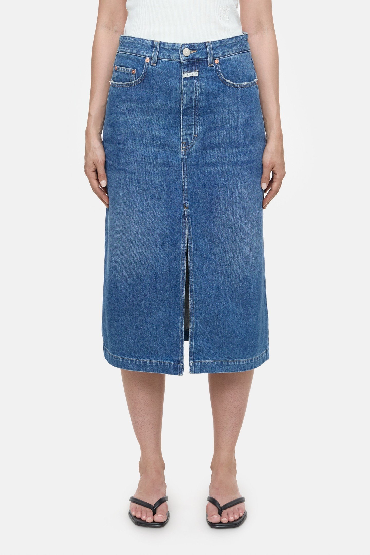 LOW WAIST SKIRT MID BLUE 1