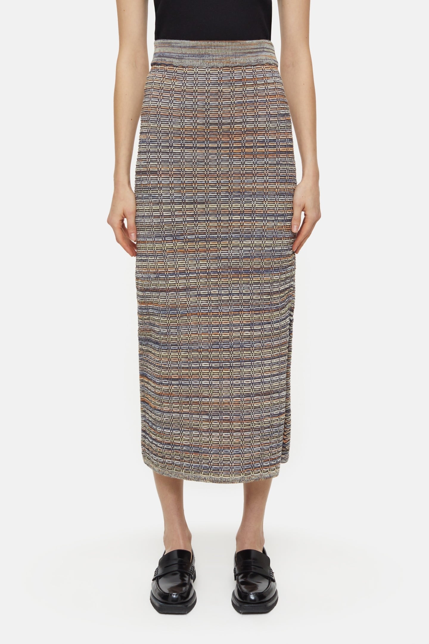 SLIM TUBE SKIRT HERITAGE GREY 1