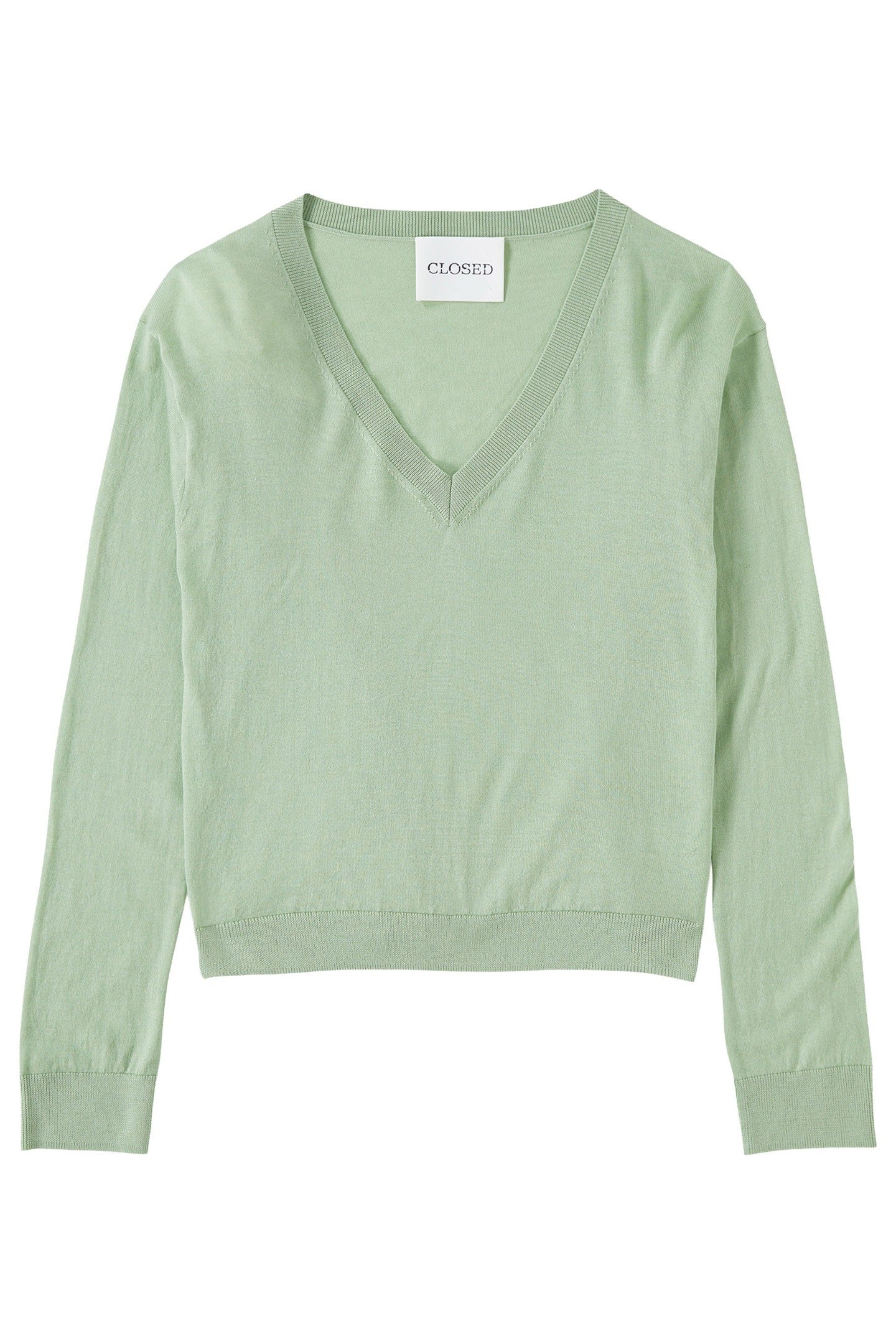 V NECK BOXY KNITS GIADA GREEN 1