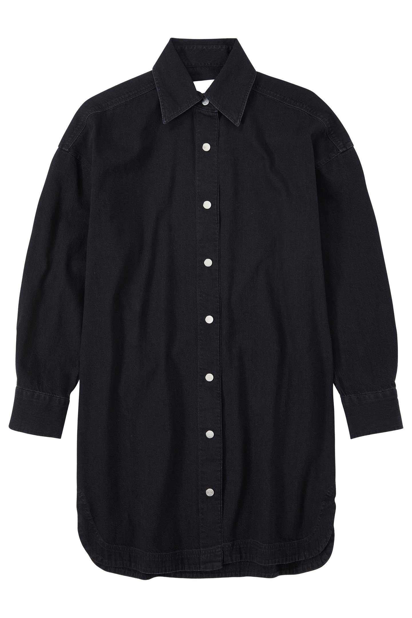 DENIM SHIRT DRESS BLACK 4
