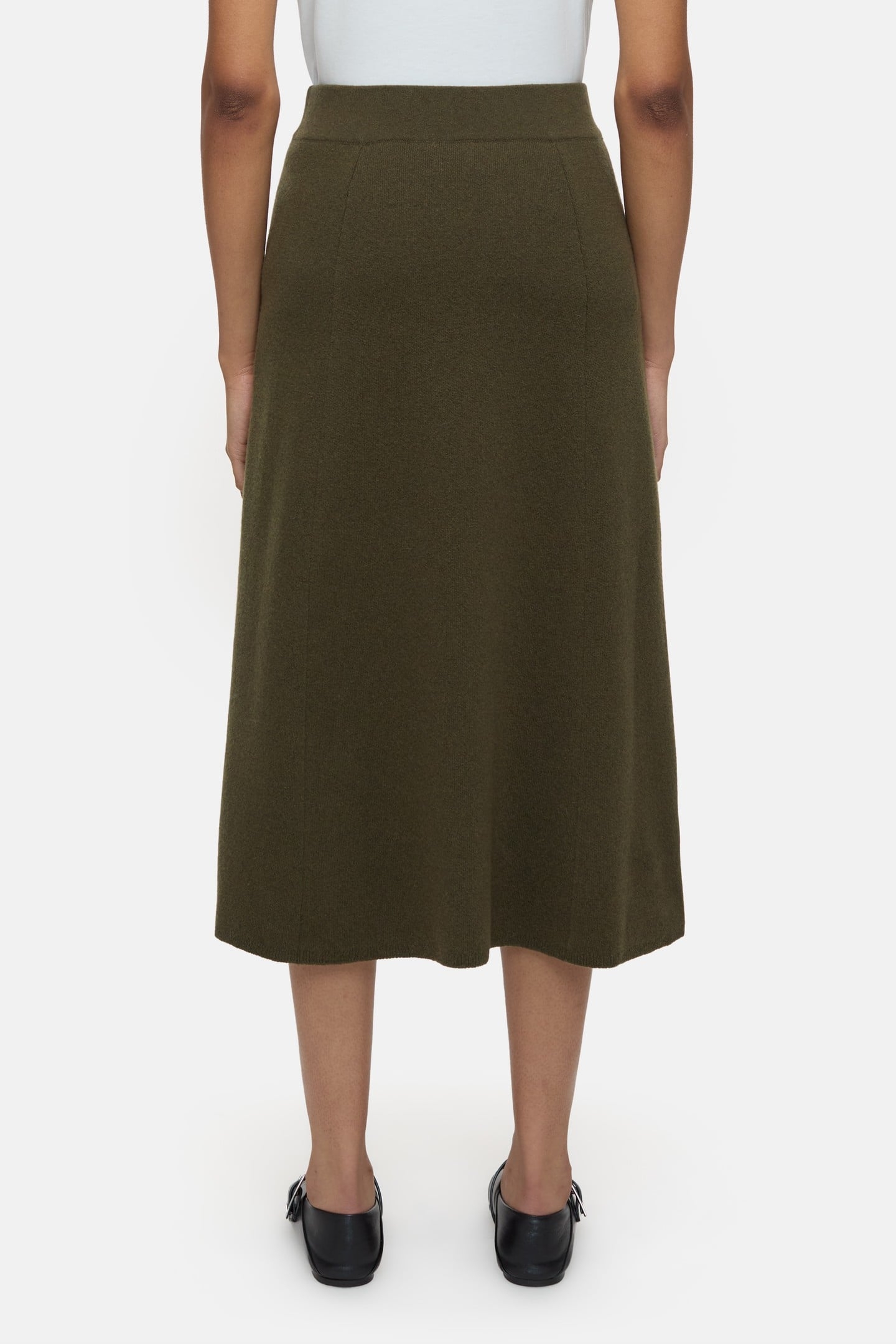 KNIT SKIRT A-LINE SKIRTS VER GREEN 2