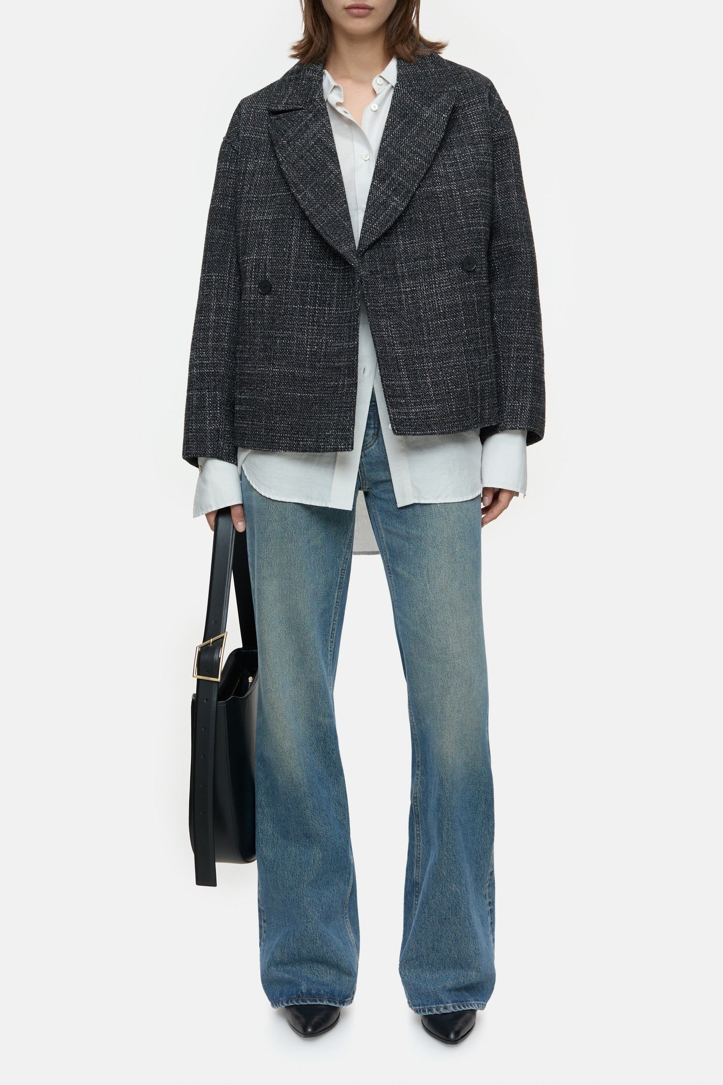 CROPPED JACKET BLACK 2