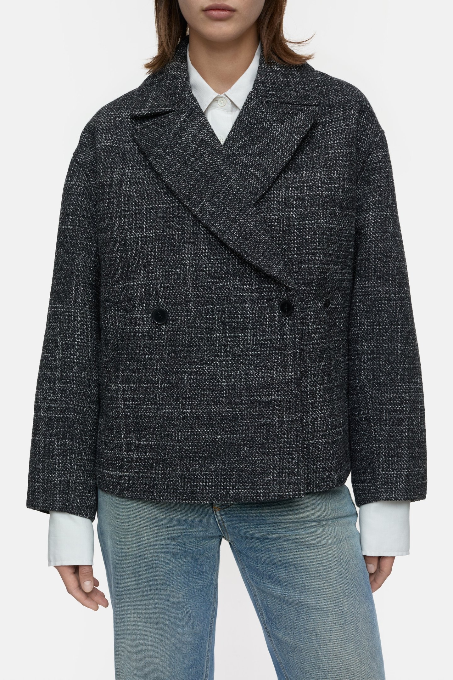 CROPPED JACKET BLACK 1