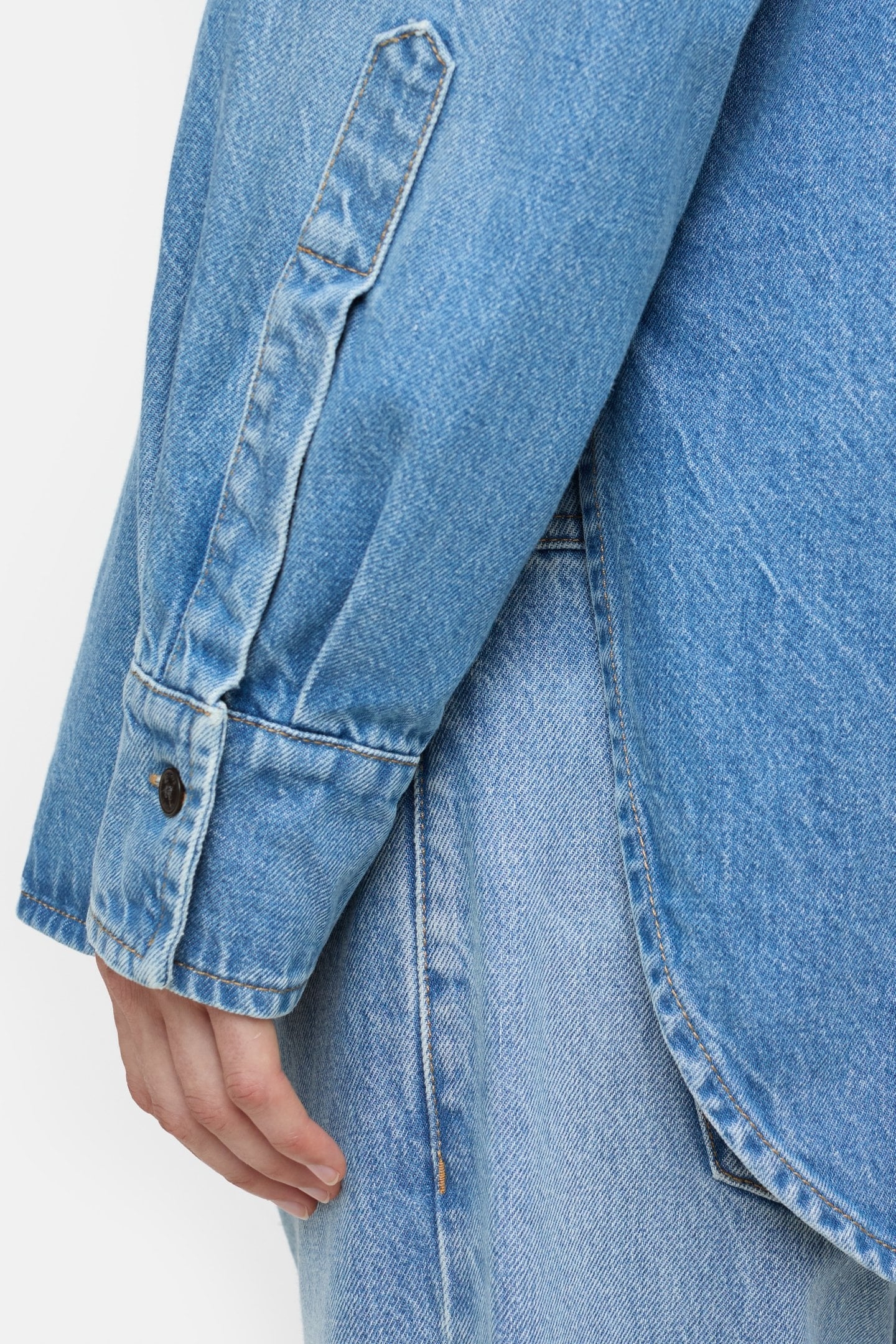 OVERSIZE SHIRT & BLOUSES MID BLUE 4