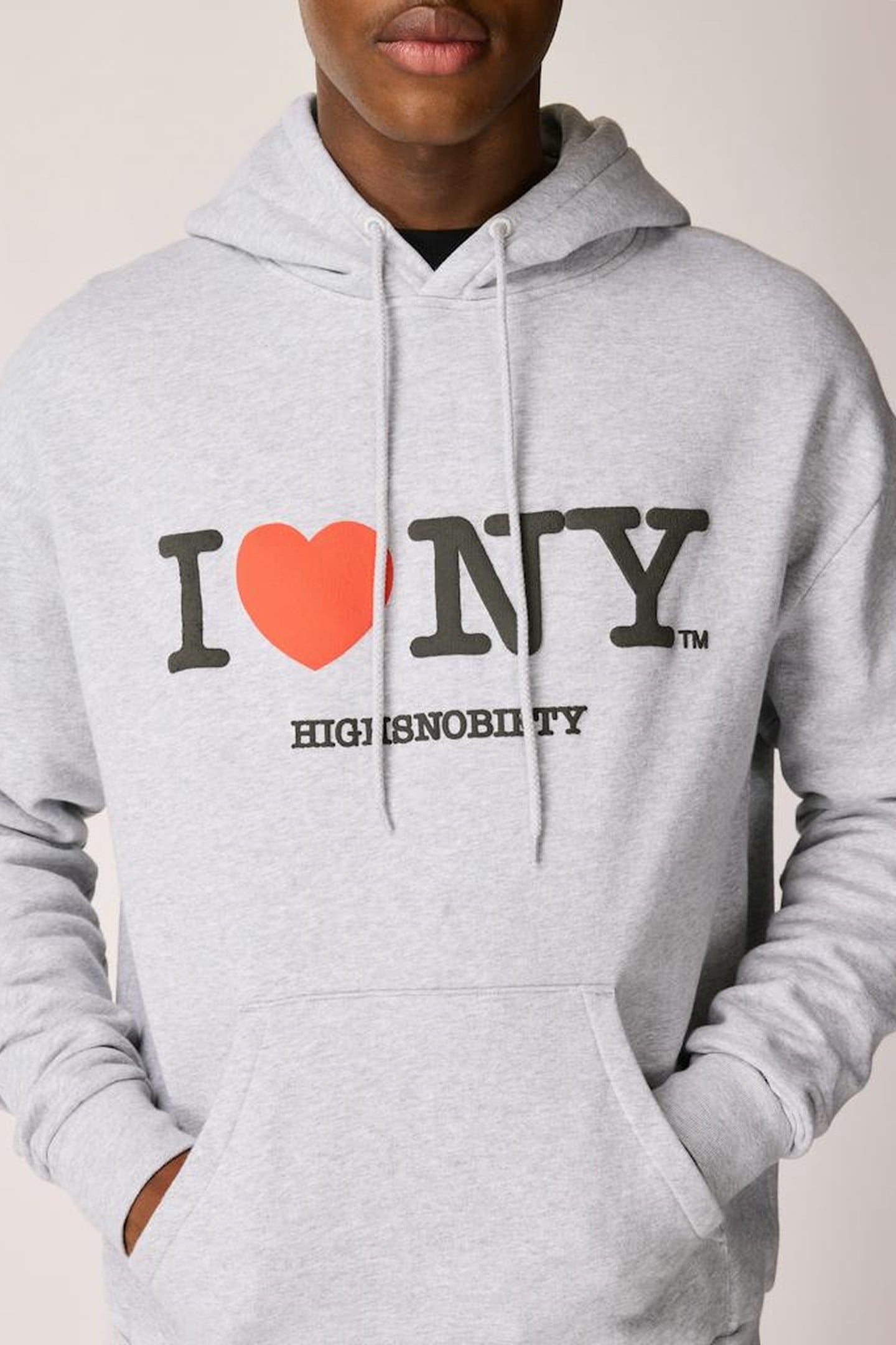 I LOVE NY® X HIGHSNOBIETY – FLEECE HOODIE GREY 5
