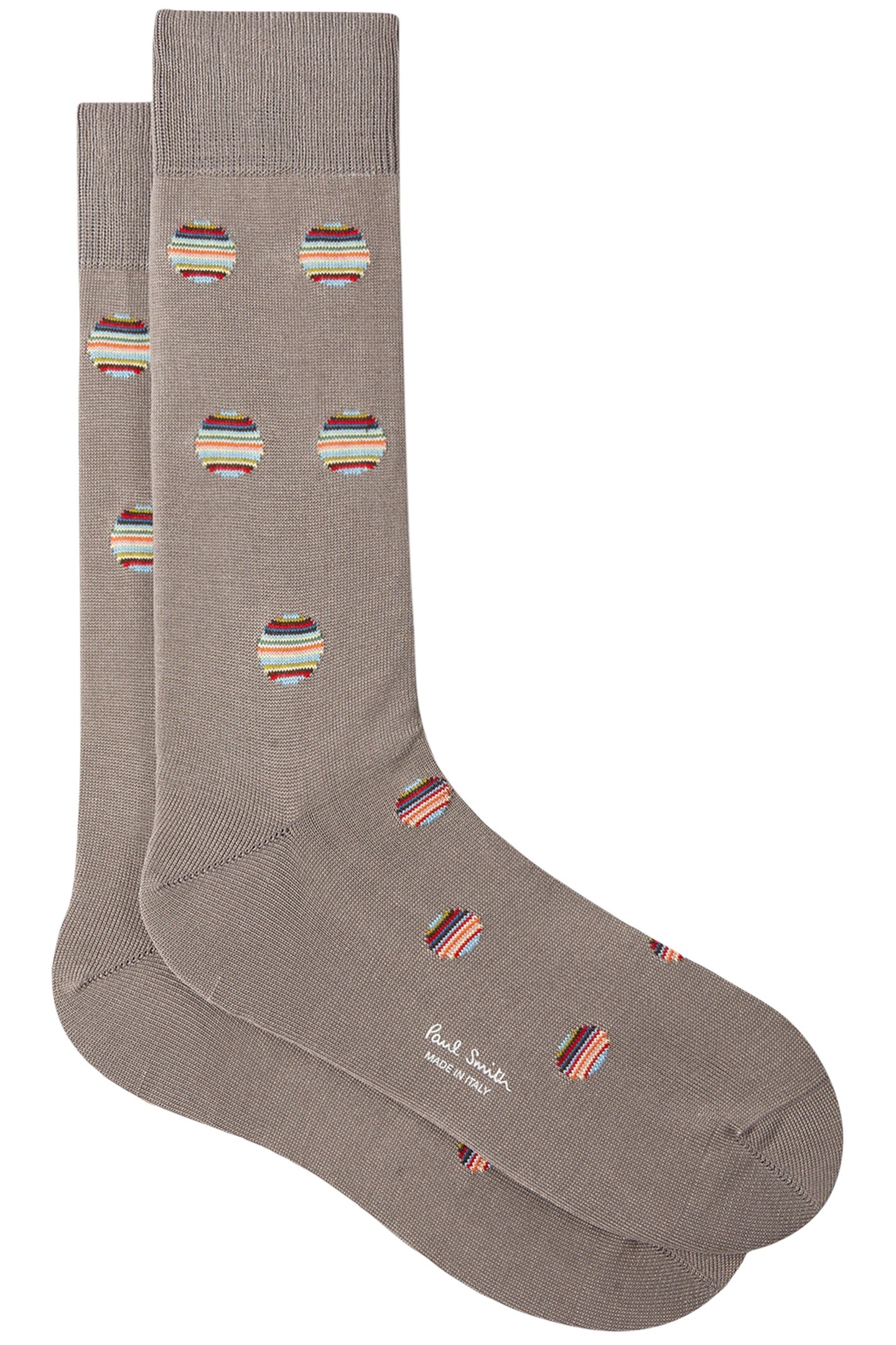 SOCK MULTI POLKA GREY 2