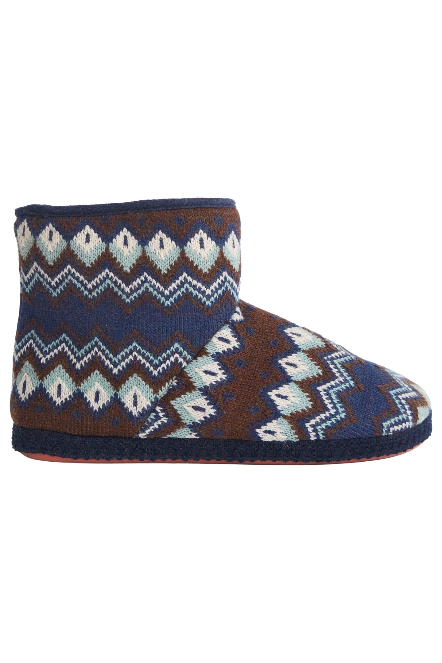 FAIRISLE KNITTED BOOTIE NAVY MULTI 3