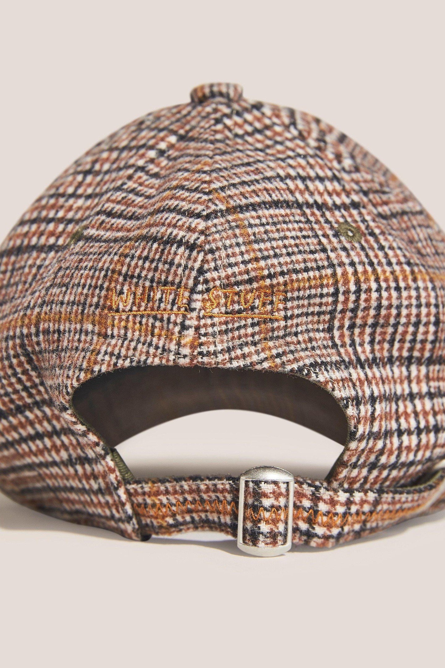 CHECK BASEBALL CAP BROWN MULTI 2