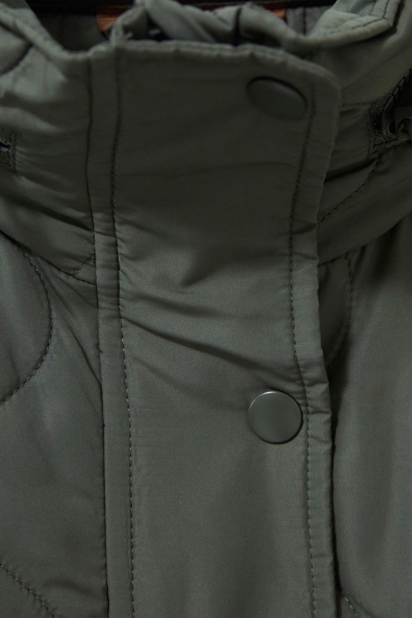 MOLLY QUILTED COAT KHAKI GREEN 4