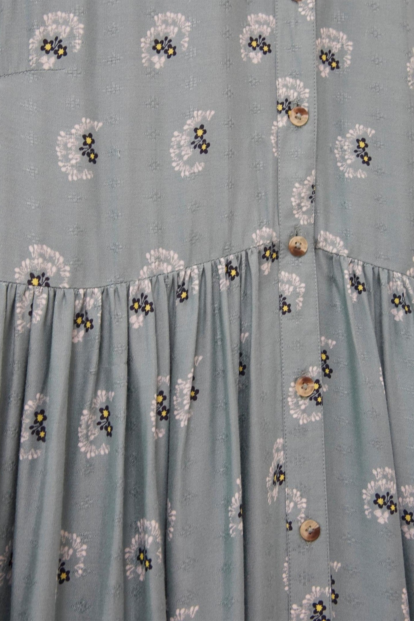 RENEE MIDI SHIRT DRESS TEAL MULTI 4