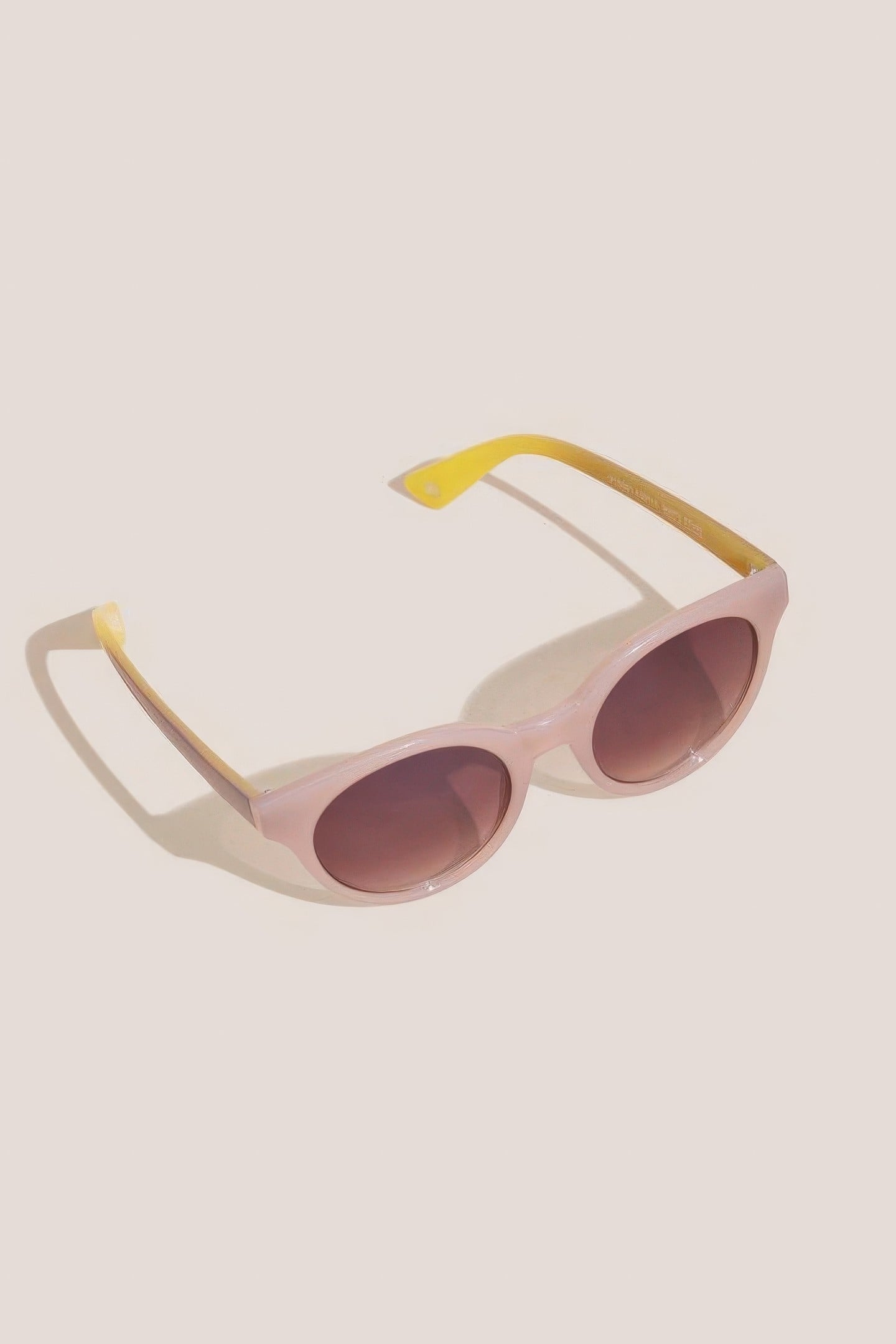 ROUND PREPPY SUNGLASSES DUSTY PINK 3