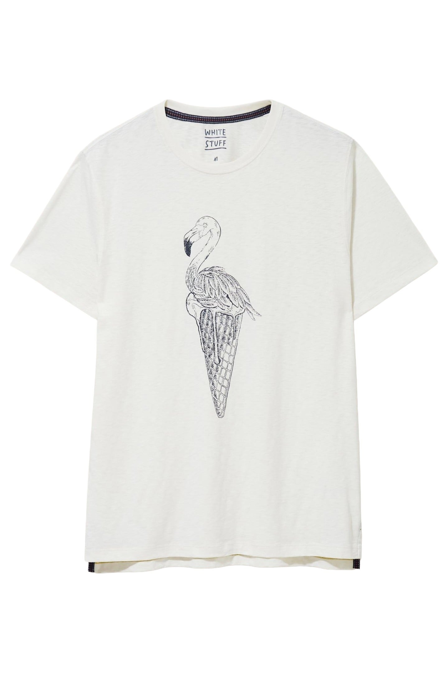 ICE CREAM FLAMINGO GRAPHIC TEE NATURAL WHITE 3