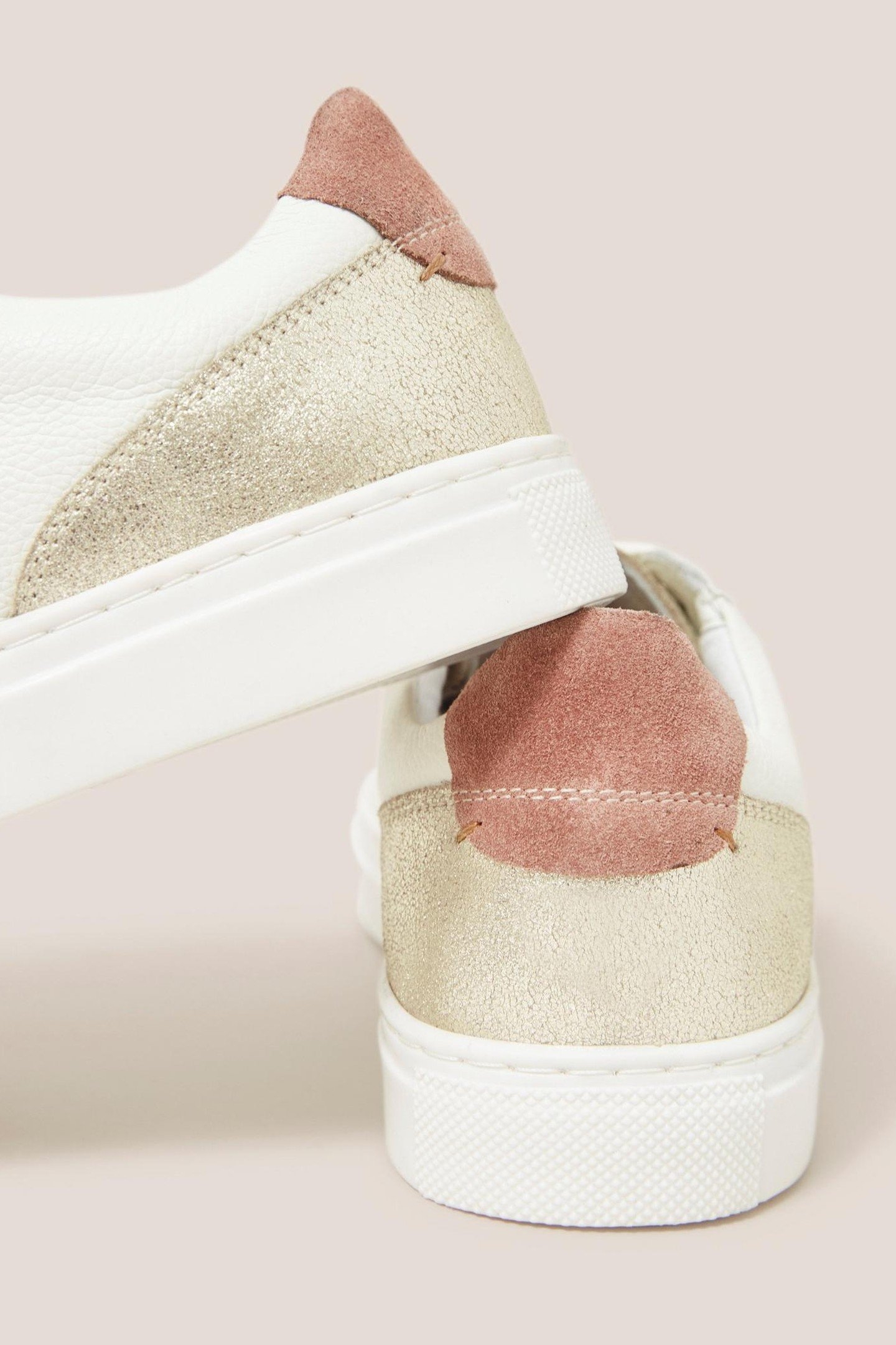 TONI LEATHER TRAINER WHITE MULTI 6