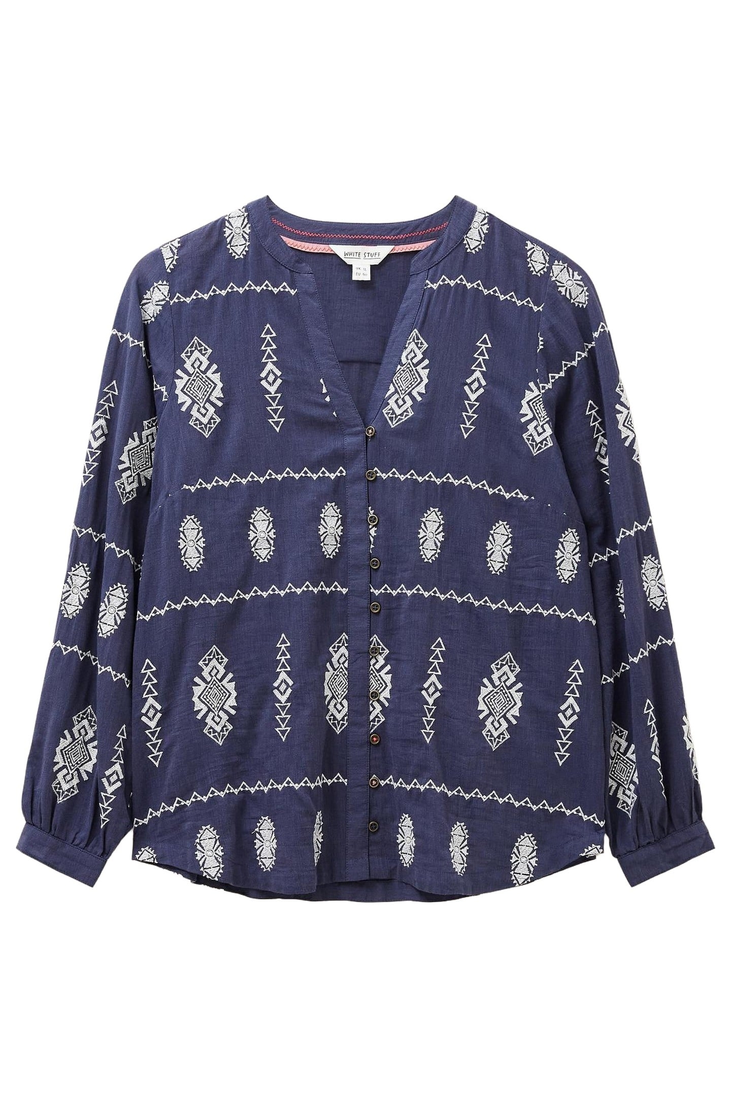 KATE EMBROIDERED SHIRT GREY MULTI 2