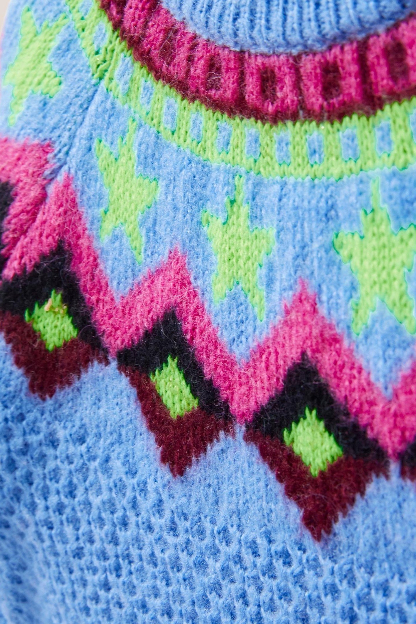 FAIRISLE JUMPER BLUE MULTI 2
