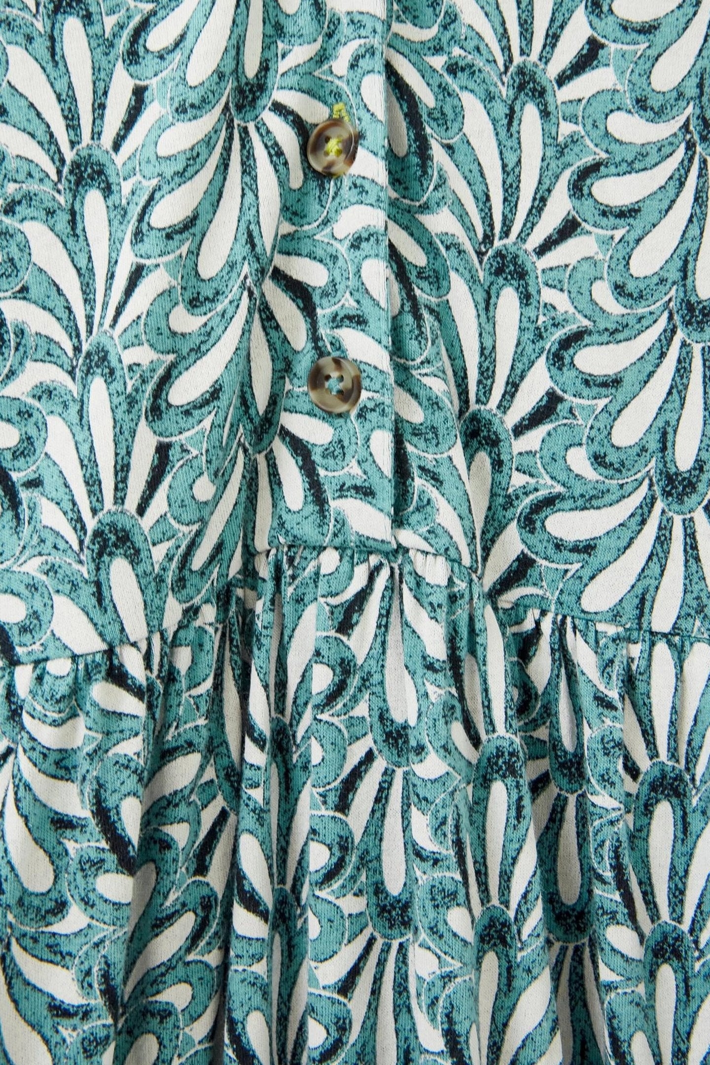 NAYA JERSEY DRESS TEAL PRINT 4