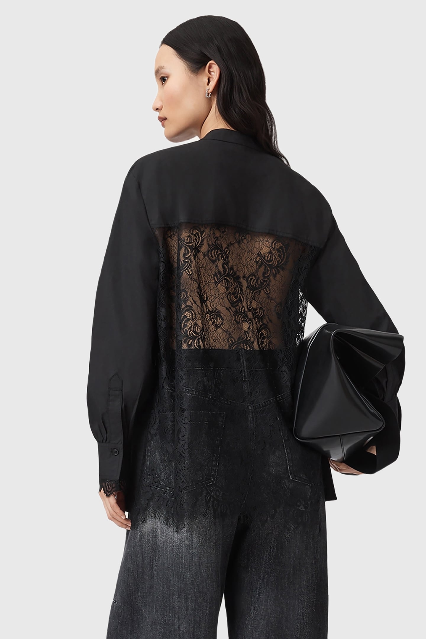 ETHEL LACE SHIRT BLACK 5