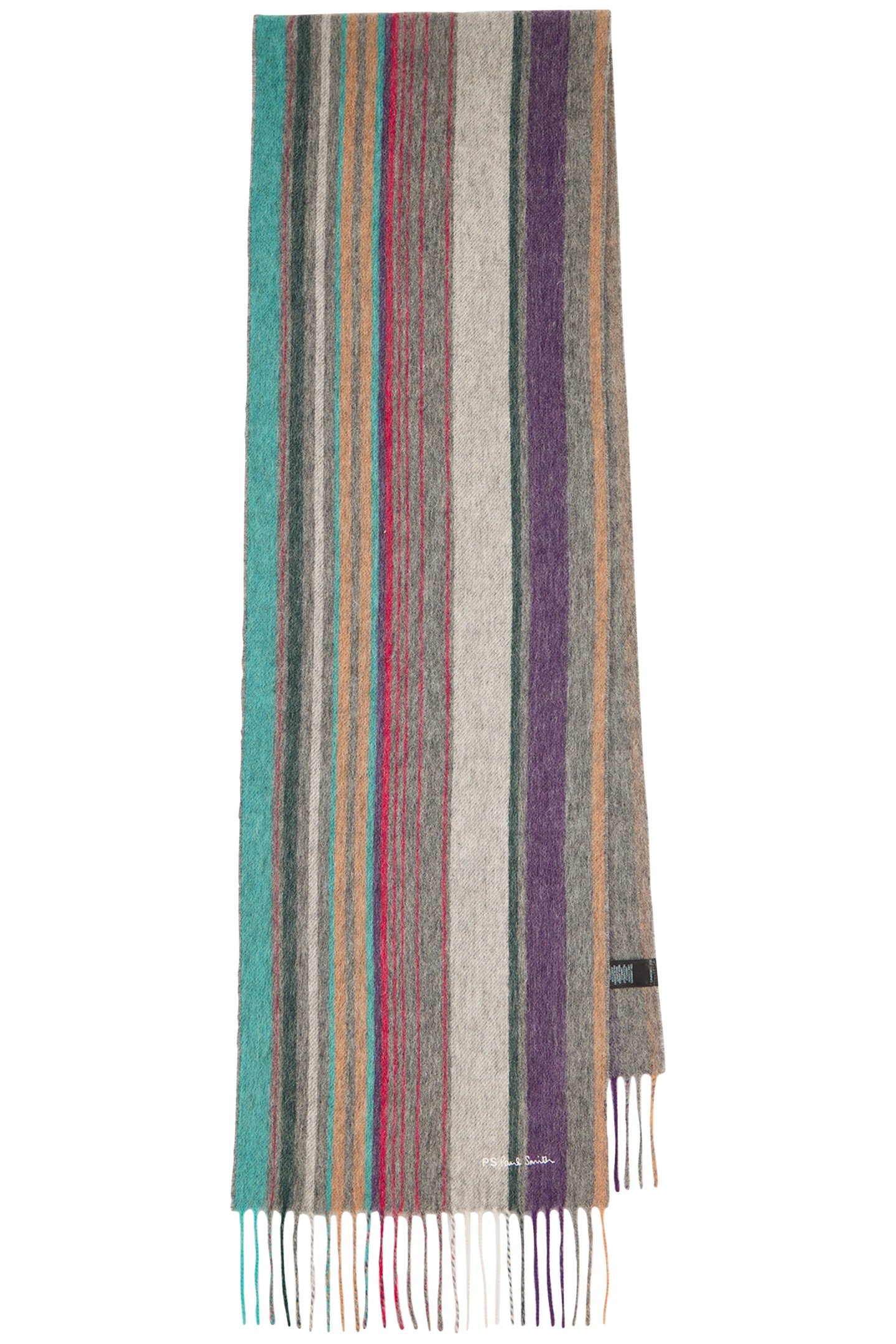 SCARF PS TRENT STRIPE SLATE 1