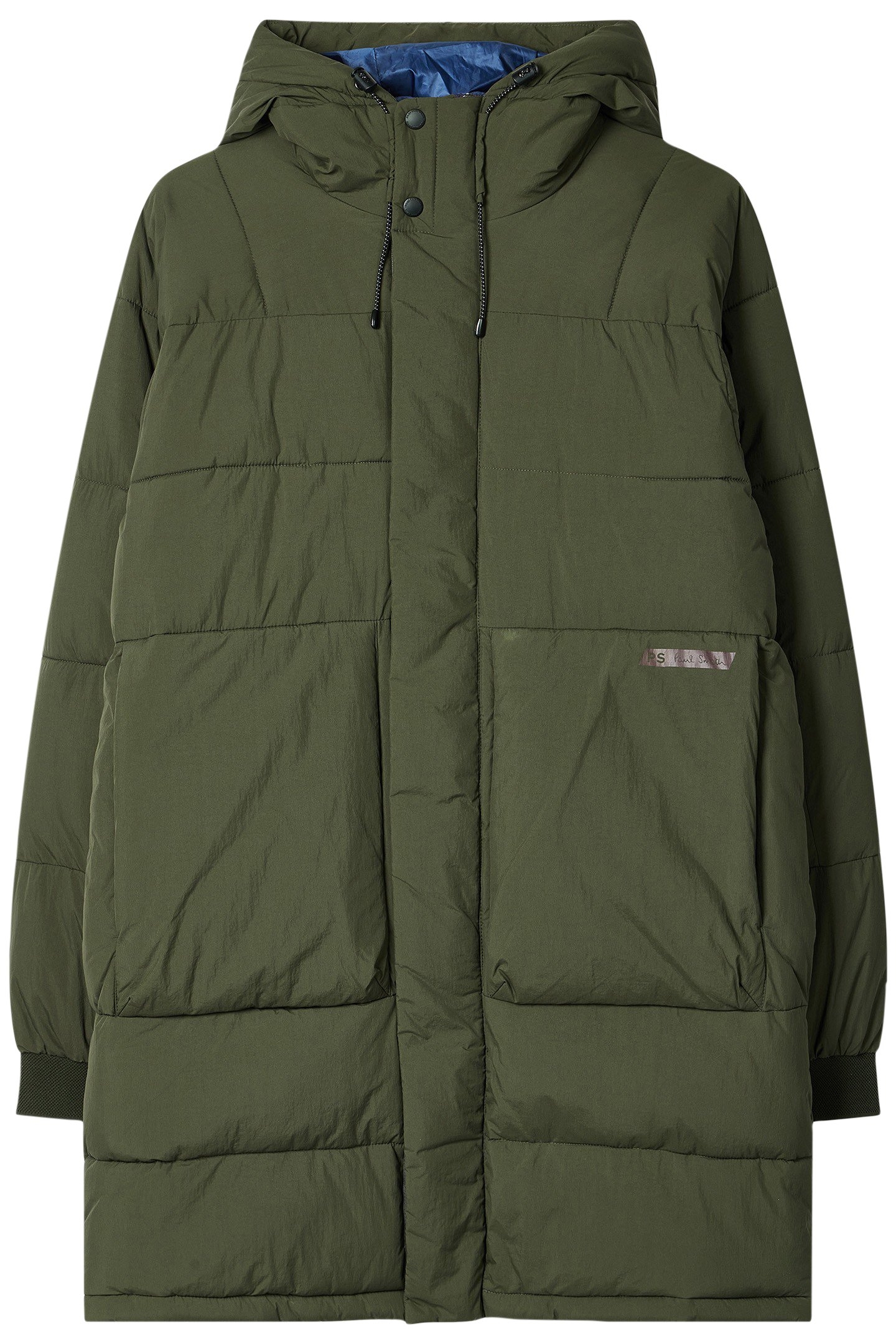 LONG FIBRE DOWN COAT VERY DARK GREEN 1