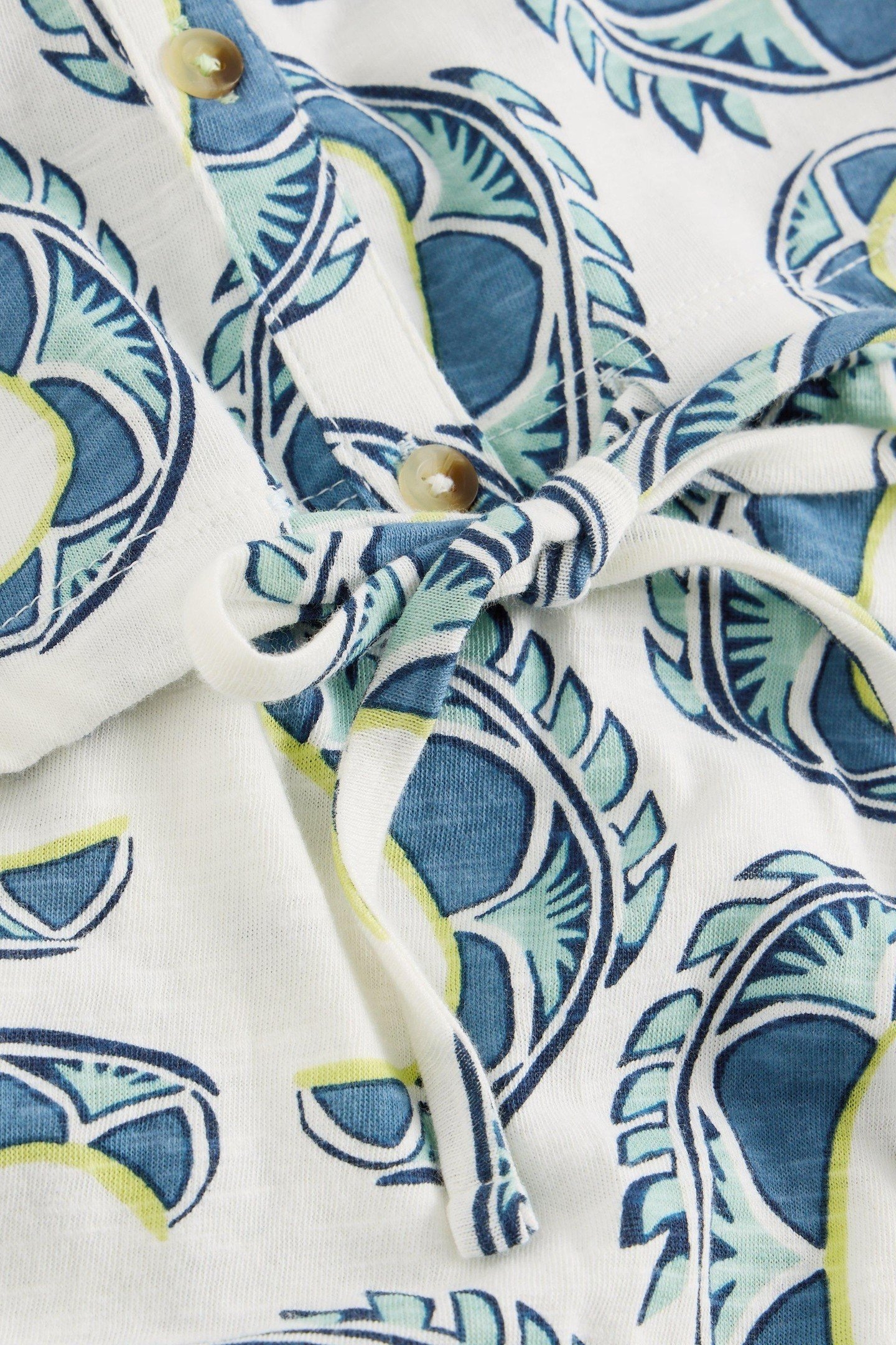 TULIP SLEEVELESS SHIRT IVORY PRINT 4