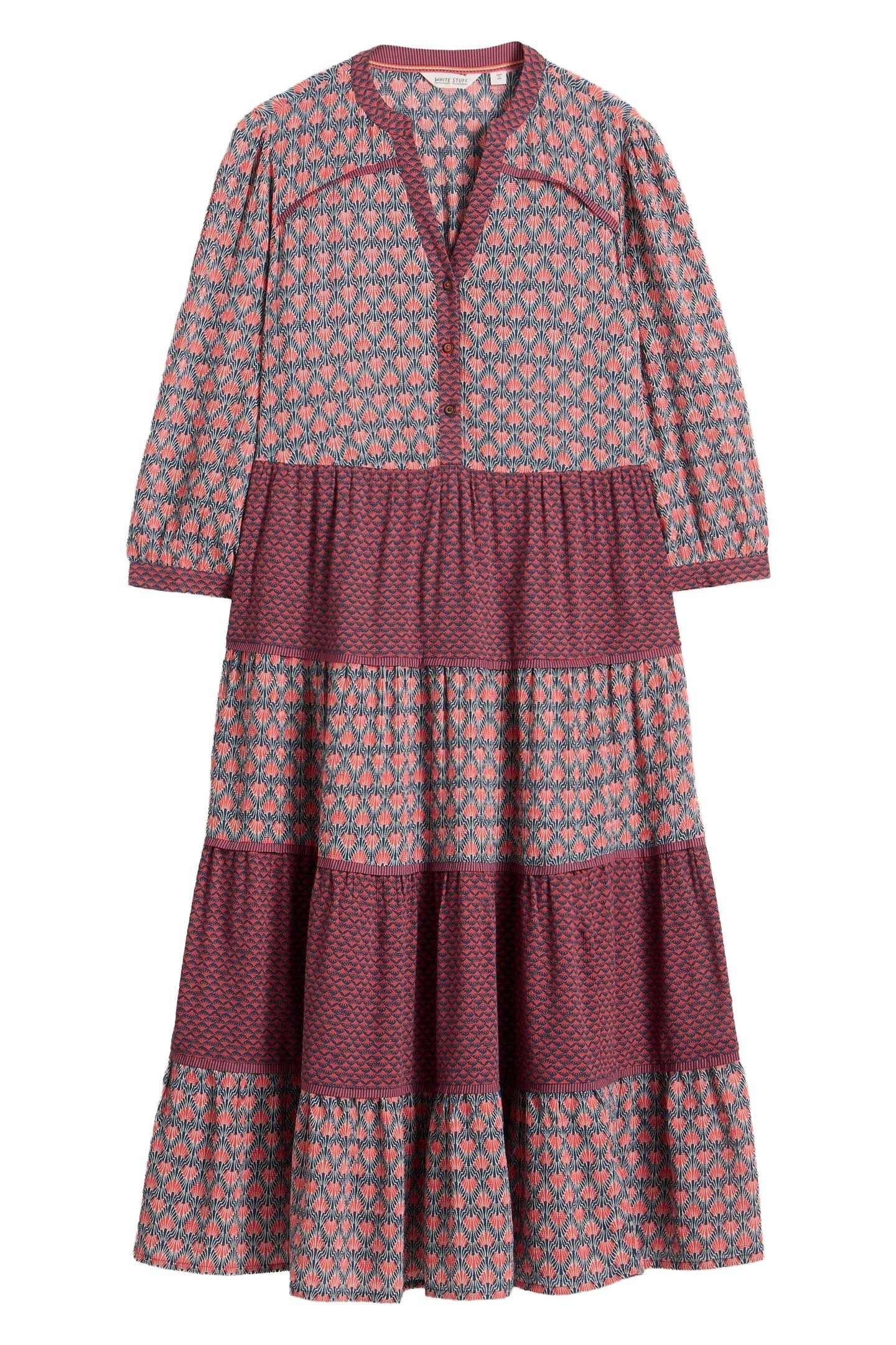 MABEL MIXED PRINT DRESS NAVY MULTI 3