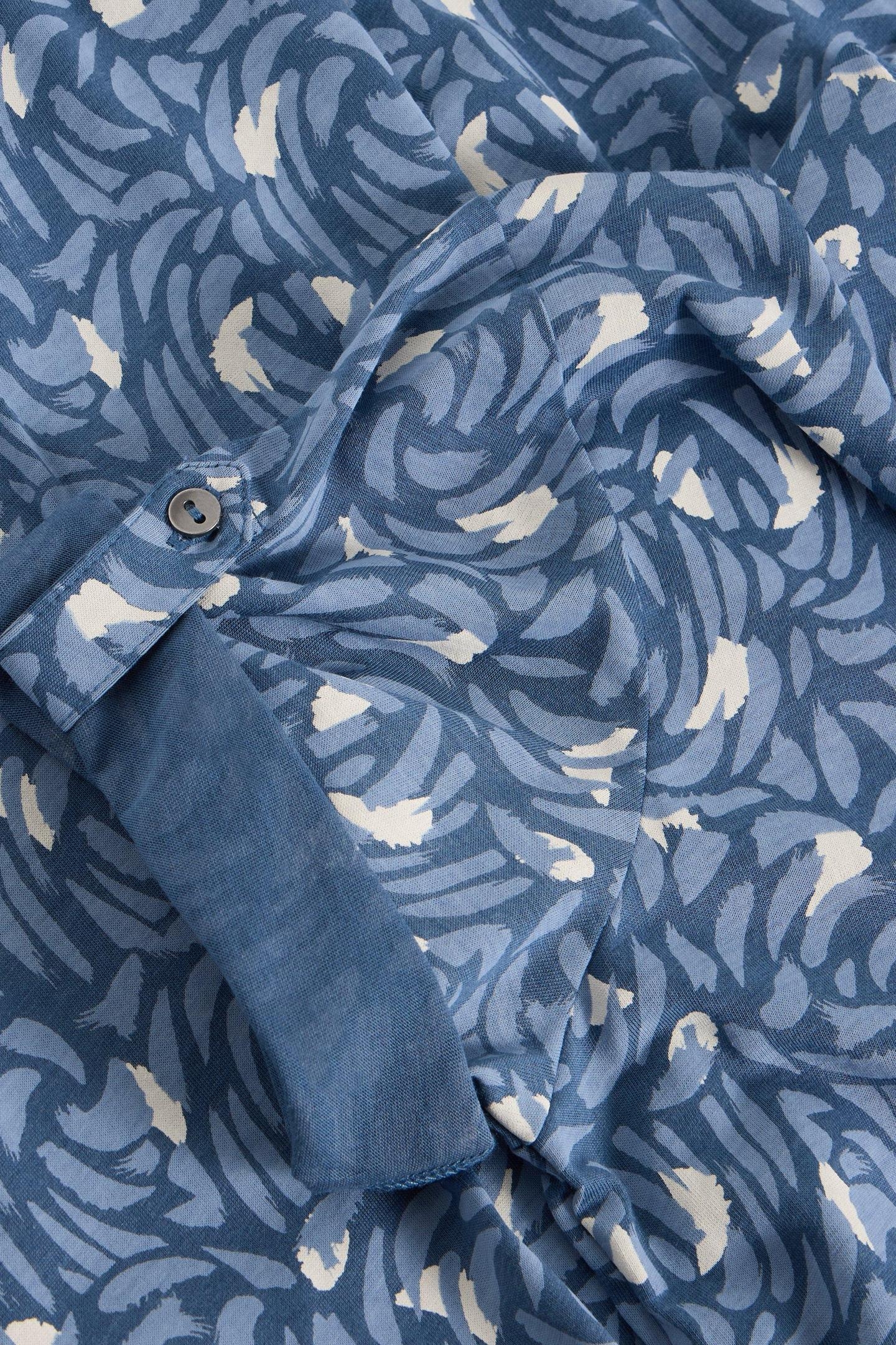 ANNIE JERSEY SHIRT DRESS BLUE PRINT 4