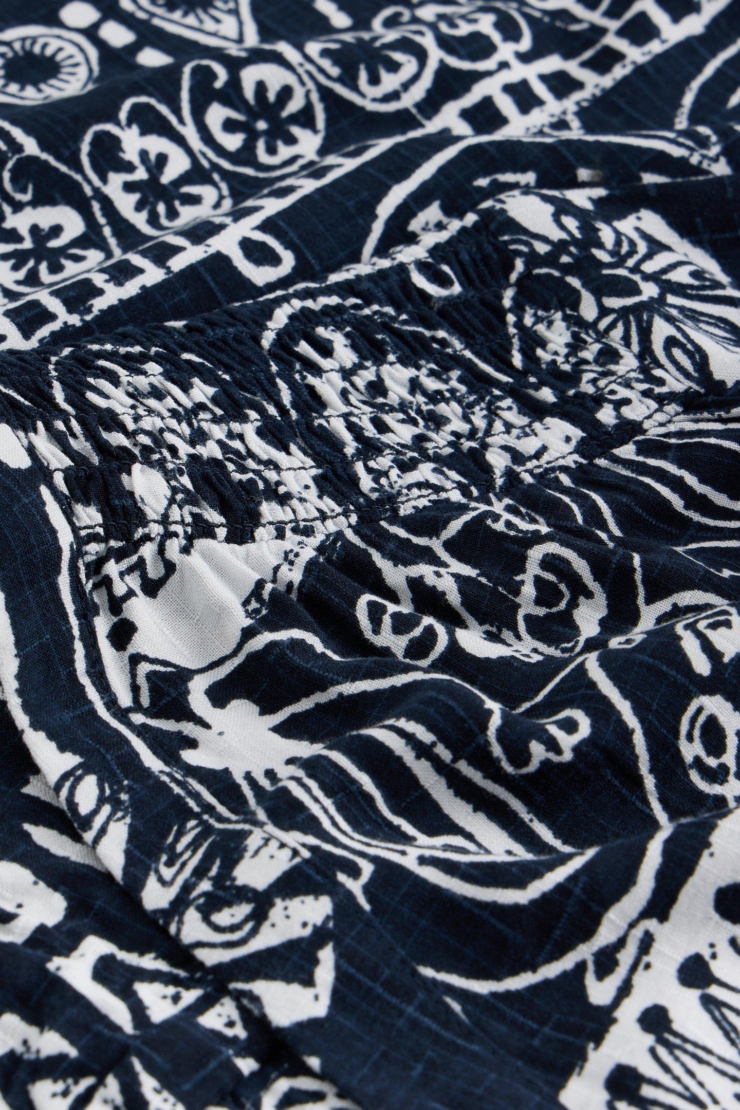 ELISA TOP NAVY PRINT 4