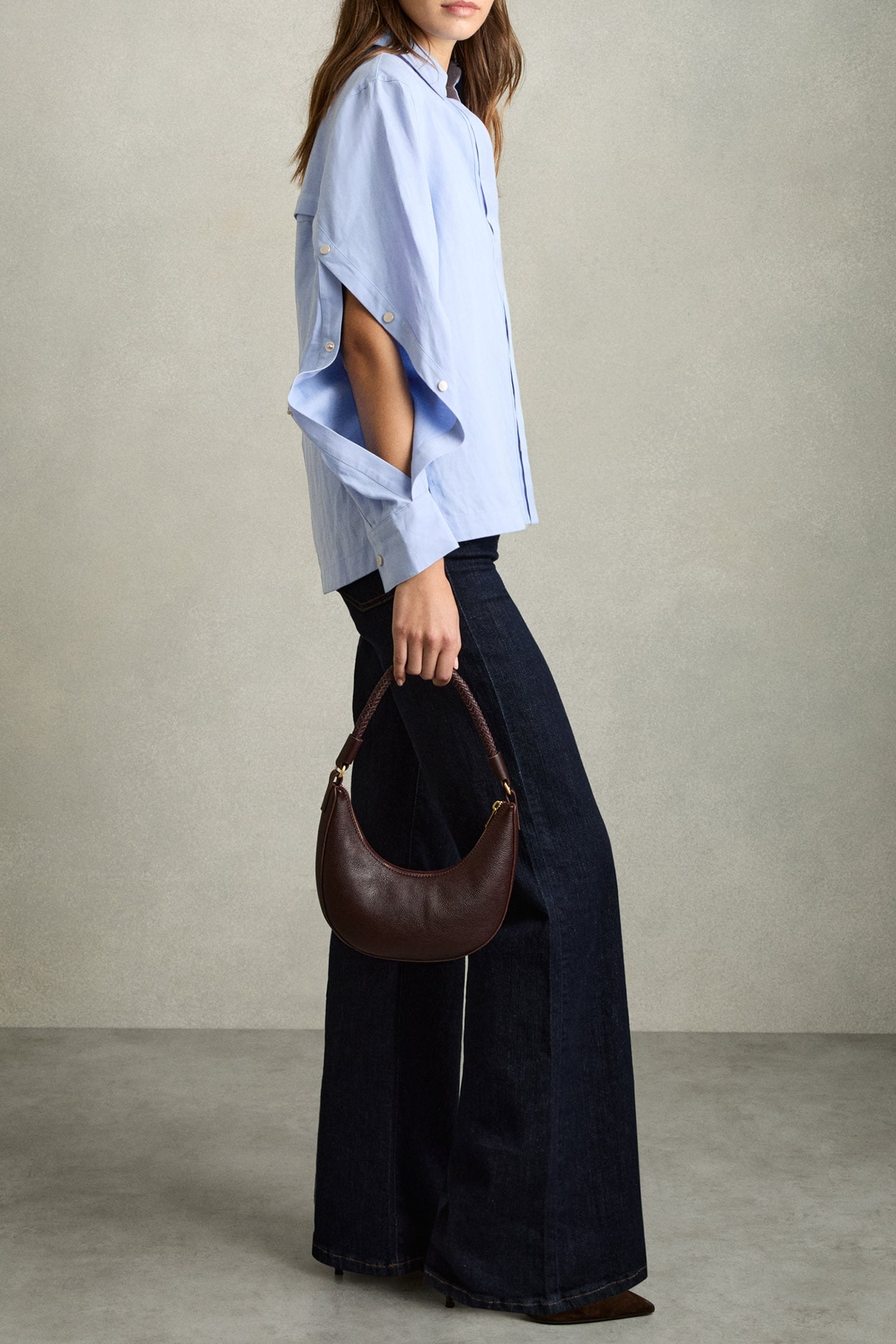 POPPER BACK SHIRT BLUE 4