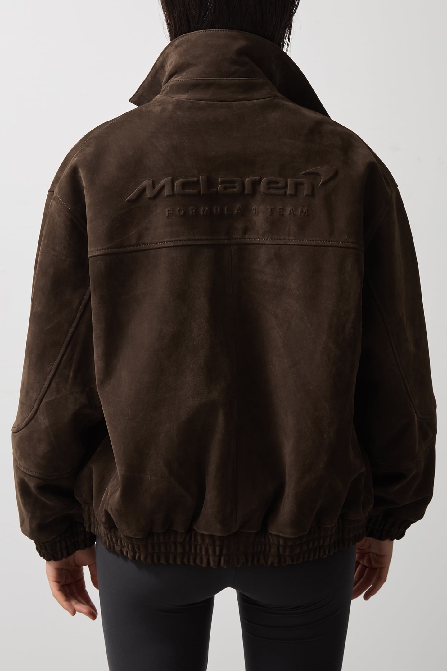 LS OVERSIZED SUEDE JACKET CHOCOLATE BROWN 2