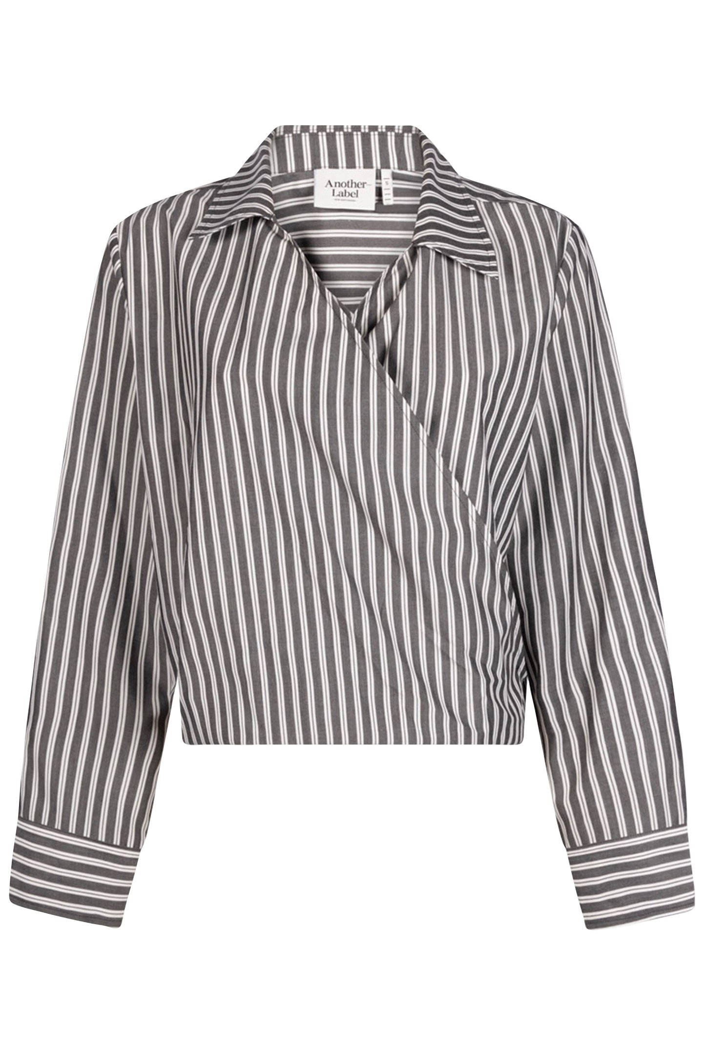 ELSIE TOP LONG SLEEVE BLACK WHITE STRIPE 1
