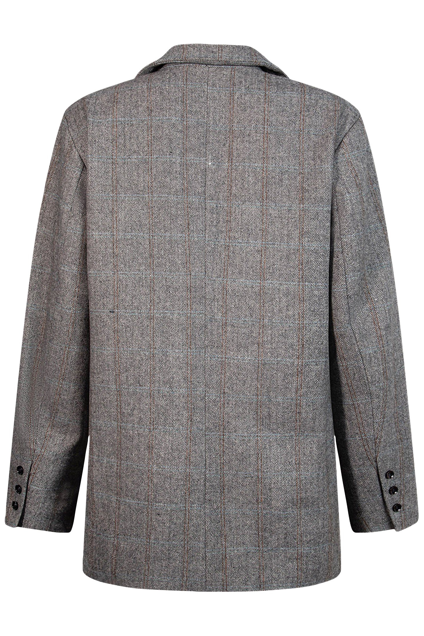 NOWIE CHECK BLAZER LONG SLEEVE DARK GREY CHECK 3