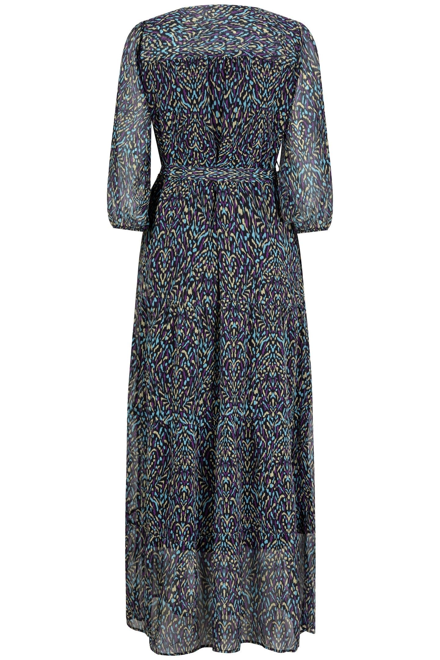 DRESS LAYERED WRAP OVER MAGICAL EARTH PRINT 6