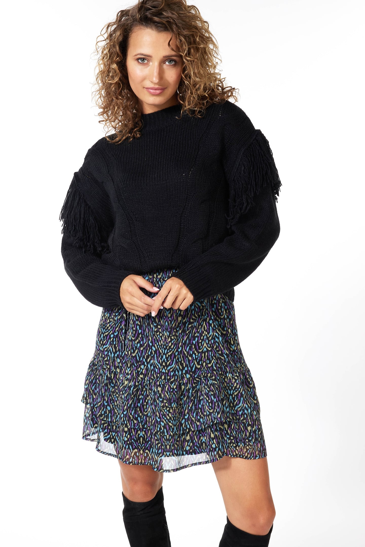 SKIRT SHORT MAGICAL EARTH PRINT 3