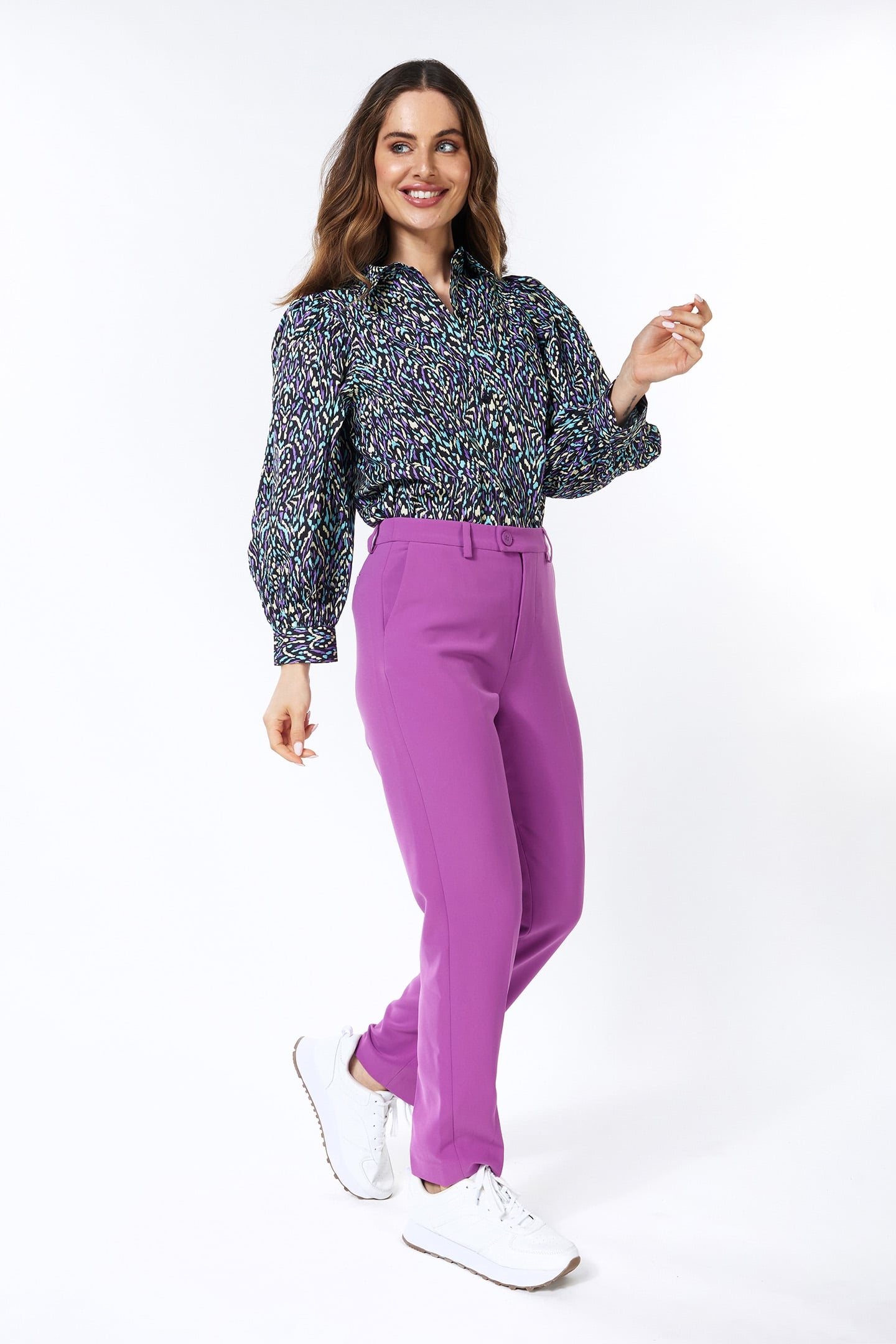 BLOUSE POPLIN MAGIC EARTH PRINT 2