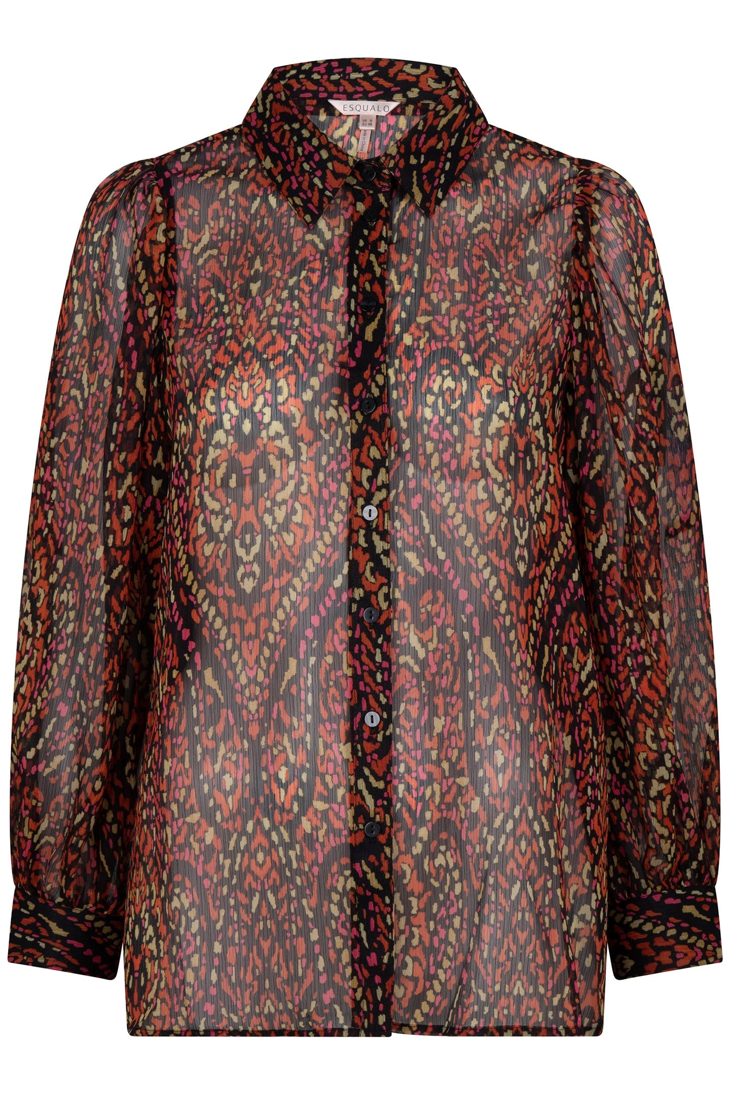 BLOUSE PUFF SLVE CHIFFON REWILDING PRINT 4