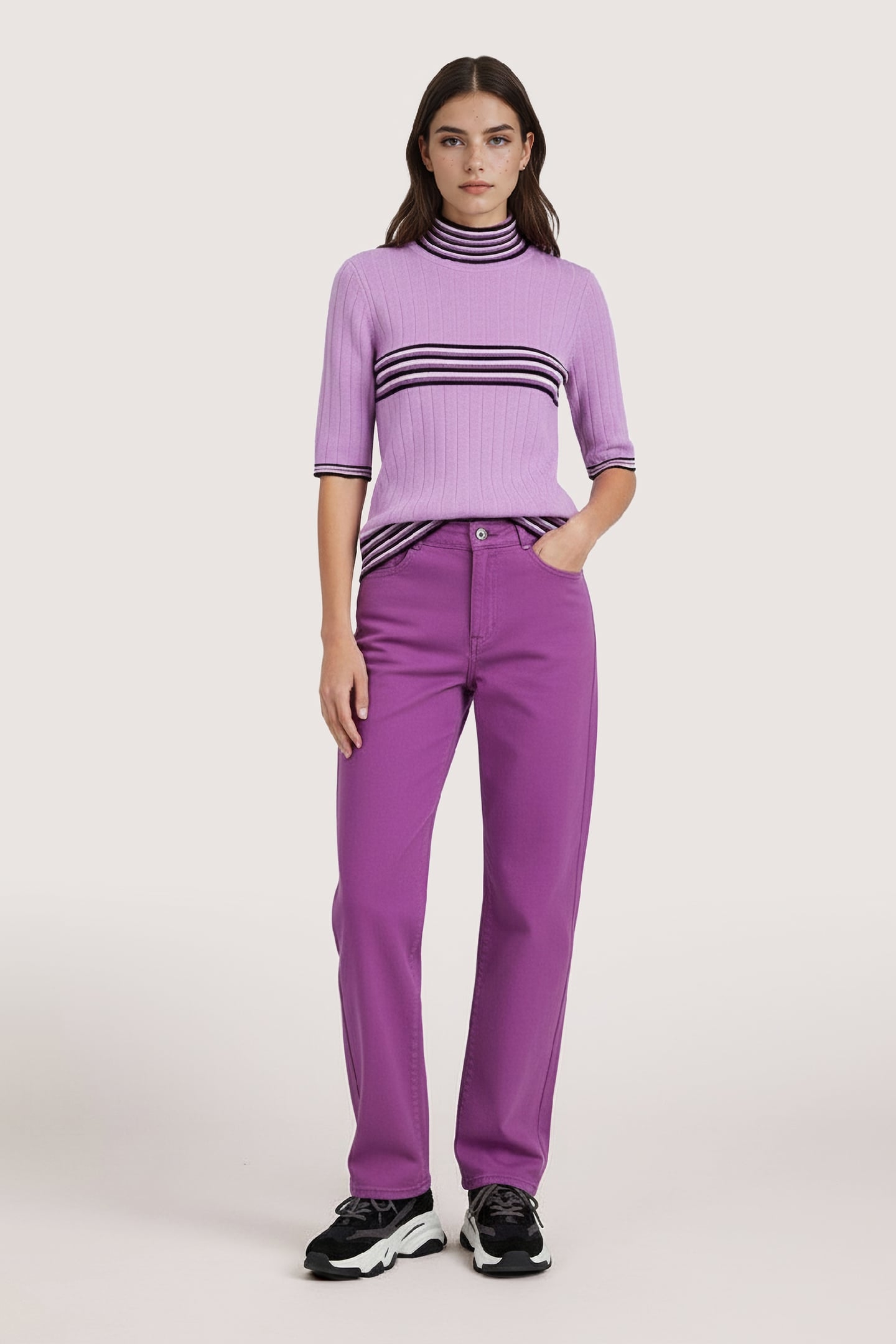 TOP COL SCALLOPED EDGES LILAC 2