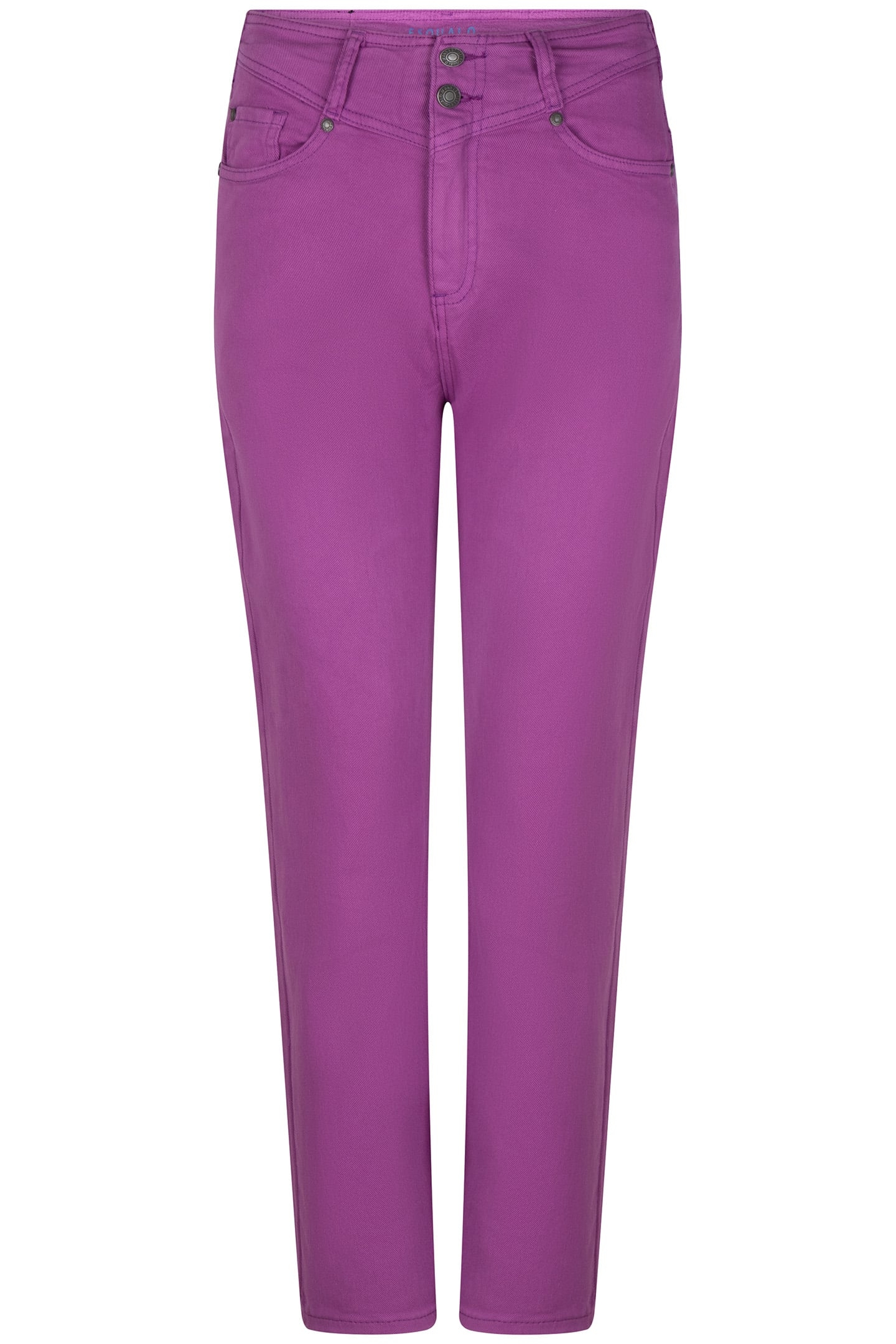 TROUSERS COLORED DENIM STRAIGHT FIT VIOLET 3