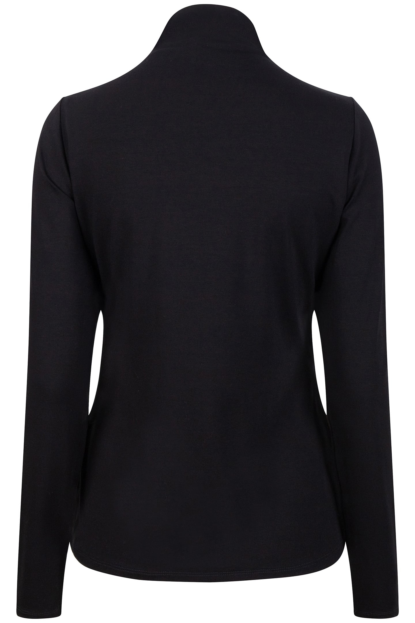 TOP SMOCKED NECKLINE SOLID SJ BLACK 4