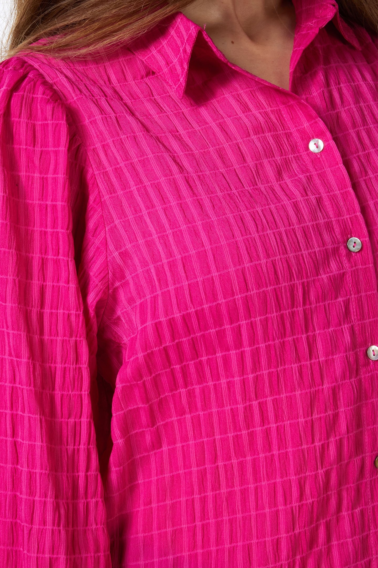 BLOUSE STRUCTURE FABRIC FUCHSIA 7
