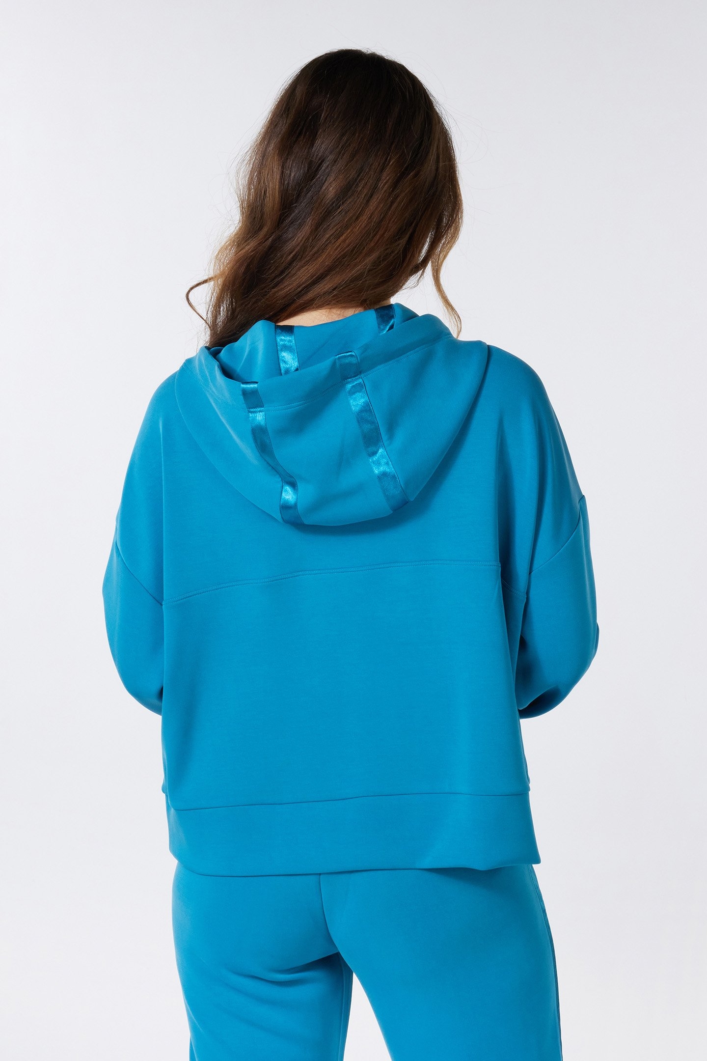 SWEATER HOODIE MODAL PETROL 5
