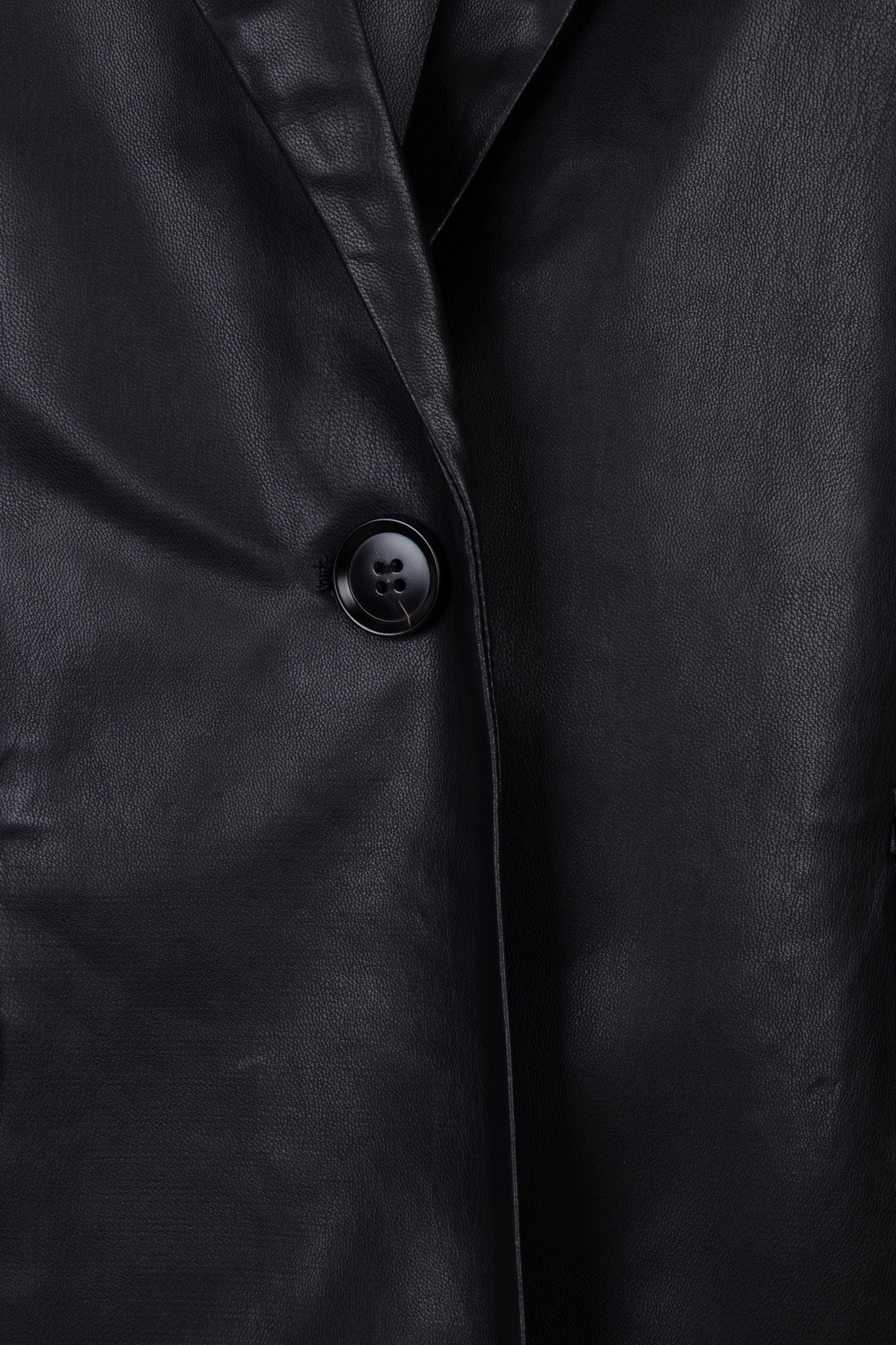 GILET LONG VEGAN LEATHER BLACK 6